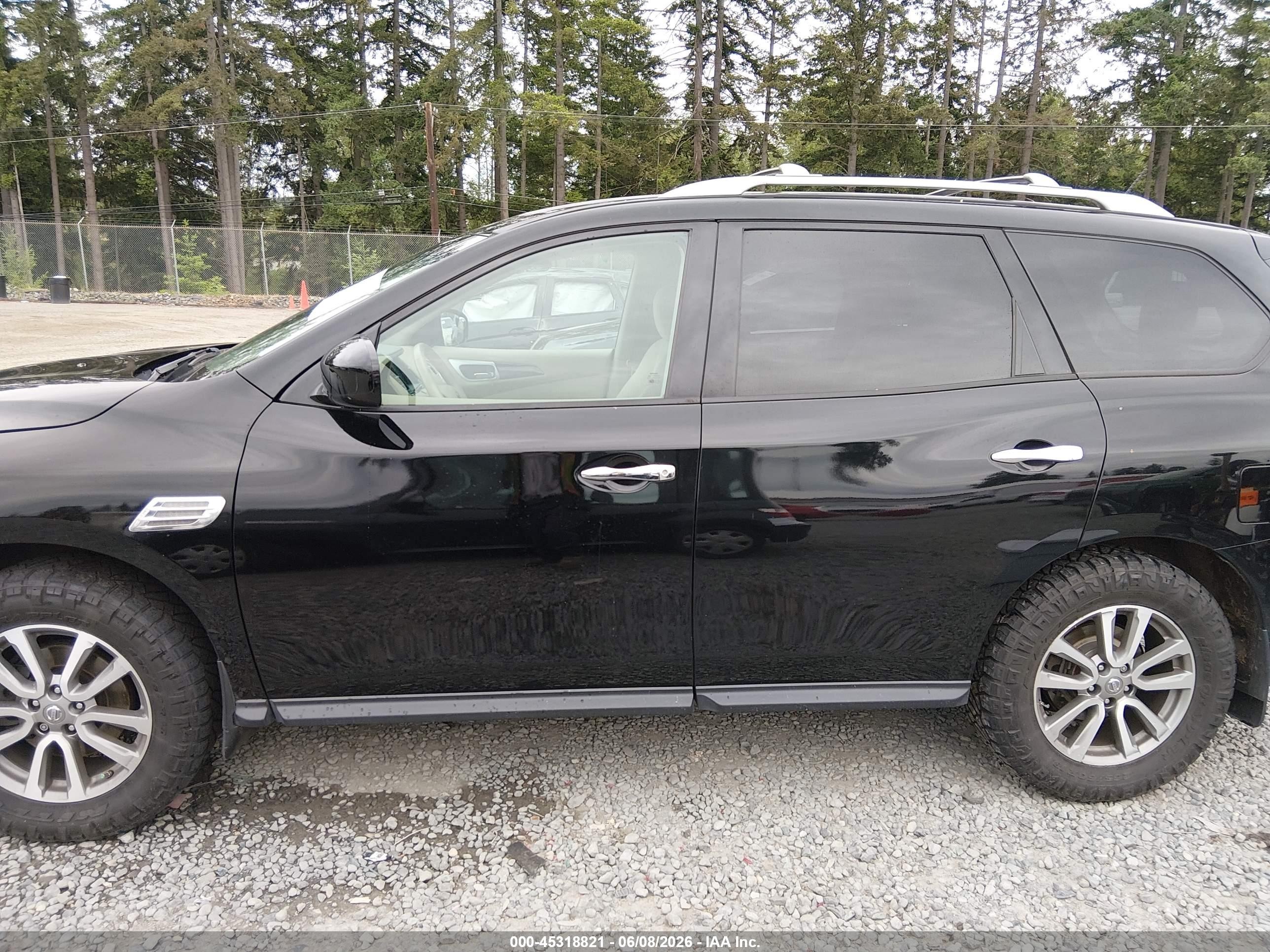 2013 Nissan Pathfinder Sv Black vin: 5N1AR2MM3DC612003