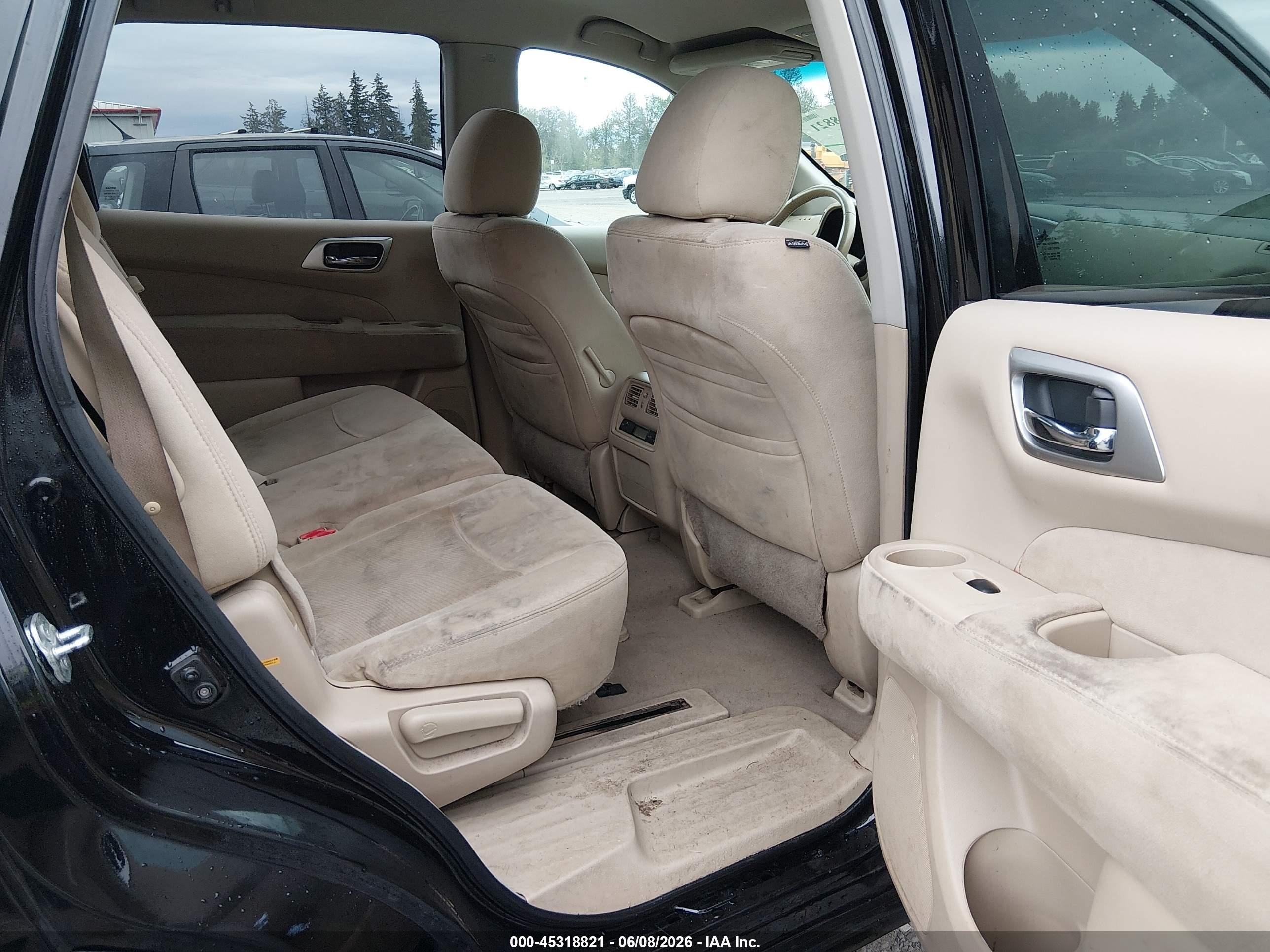 2013 Nissan Pathfinder Sv Black vin: 5N1AR2MM3DC612003