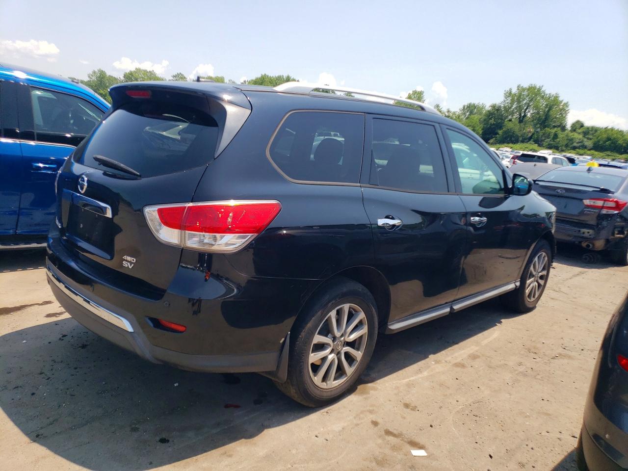 2013 Nissan Pathfinder S Black vin: 5N1AR2MM3DC620120