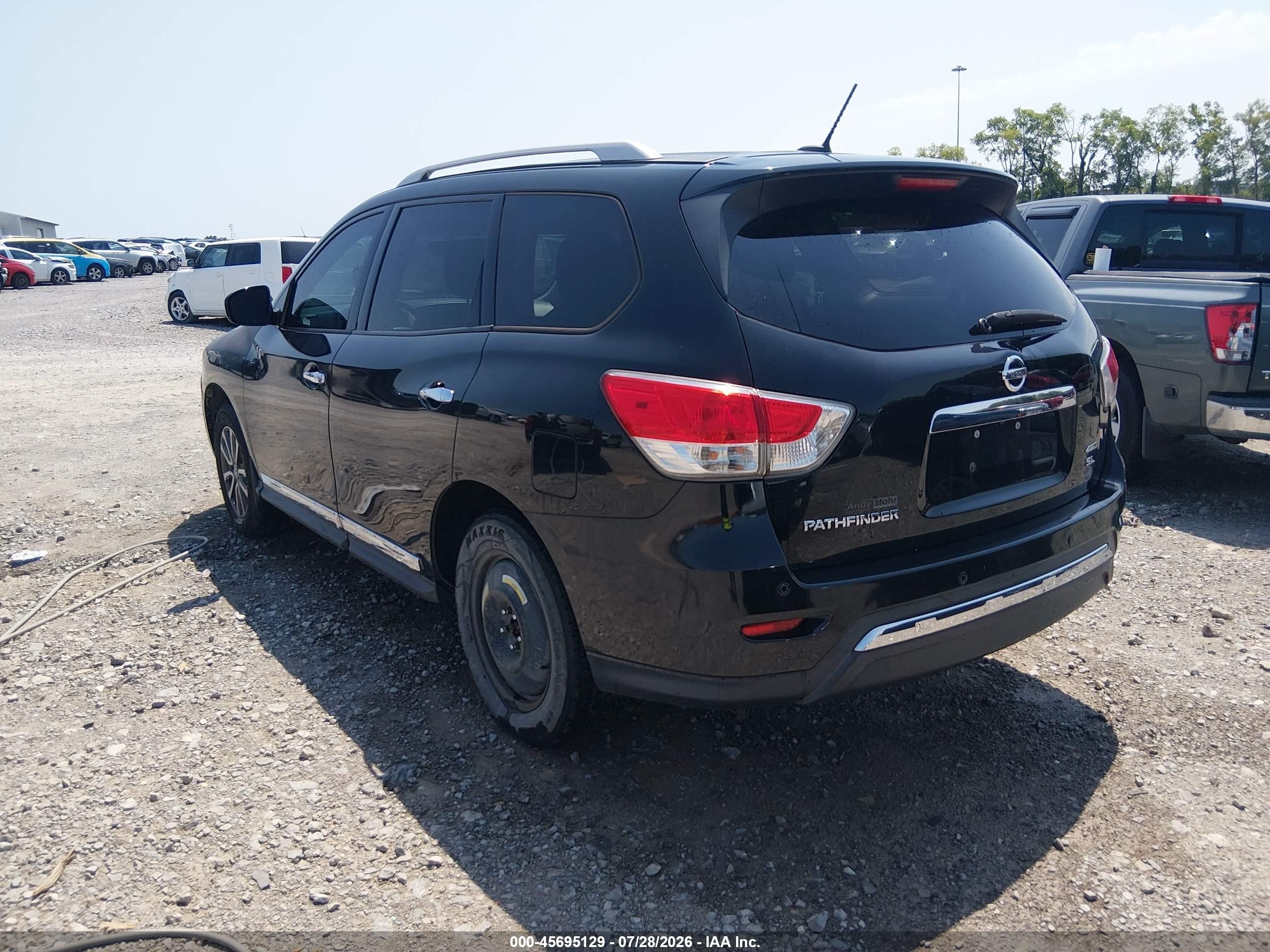 2013 Nissan Pathfinder Sl Black vin: 5N1AR2MM3DC635104