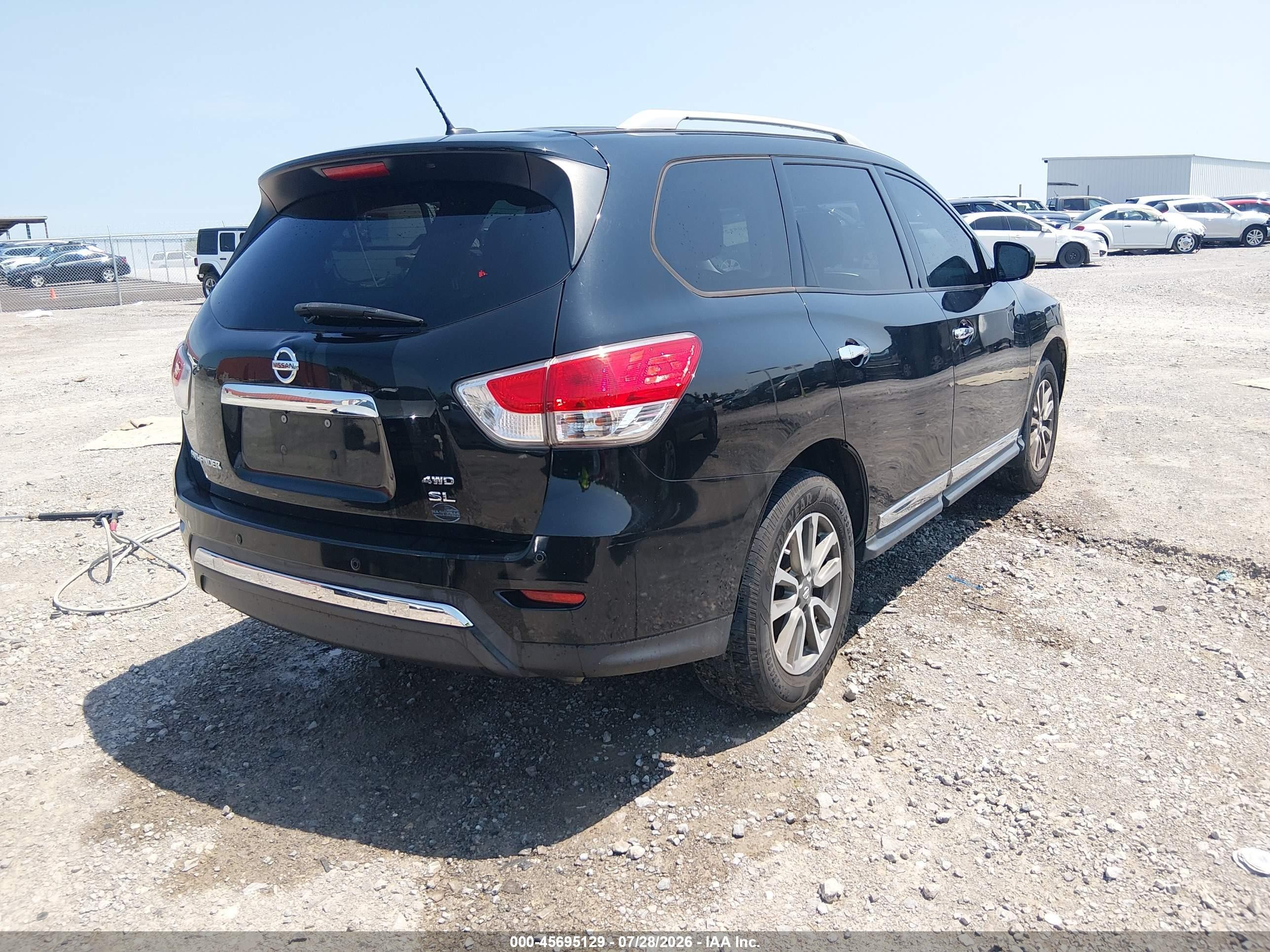 2013 Nissan Pathfinder Sl Black vin: 5N1AR2MM3DC635104