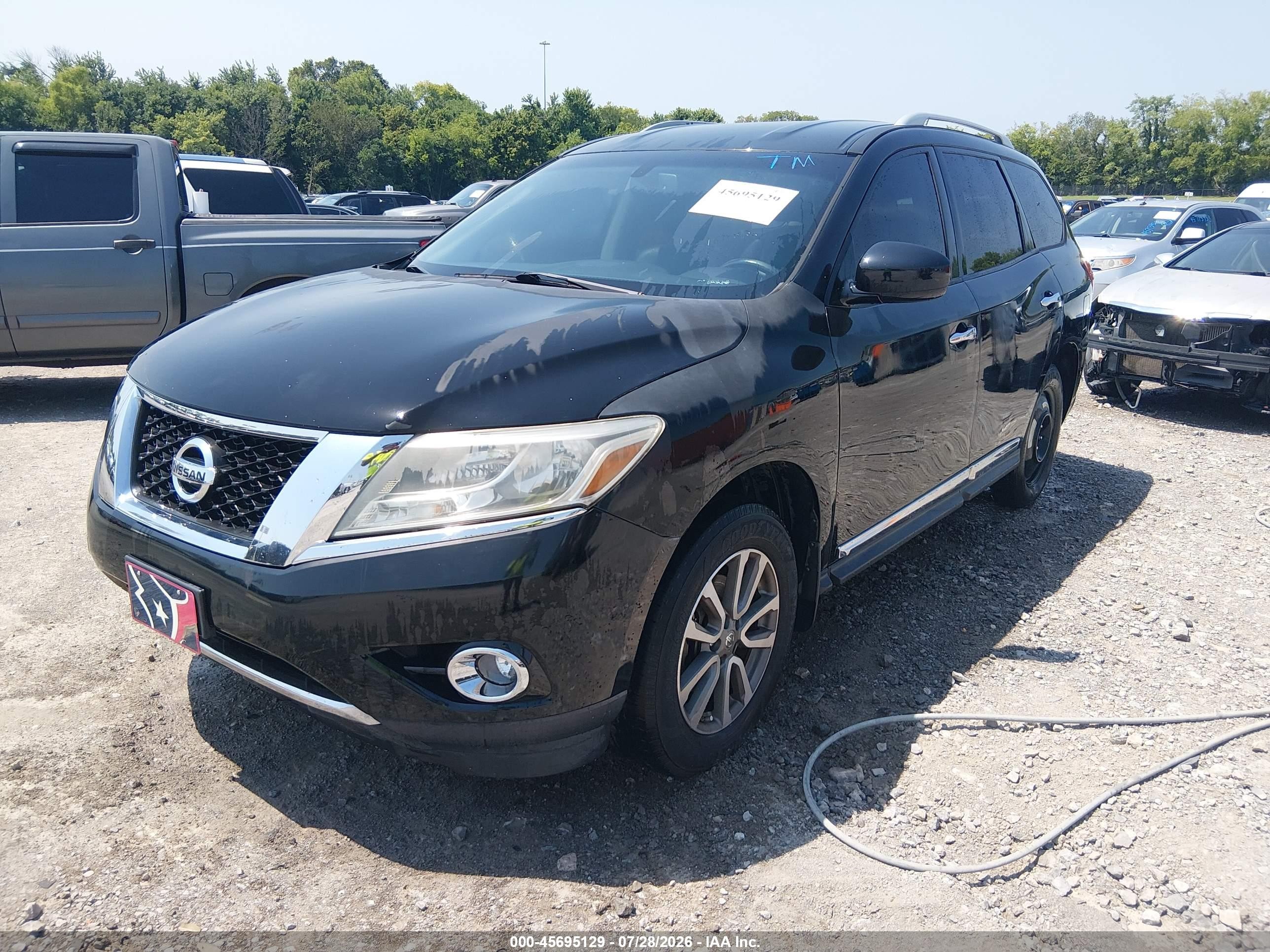 2013 Nissan Pathfinder Sl Black vin: 5N1AR2MM3DC635104