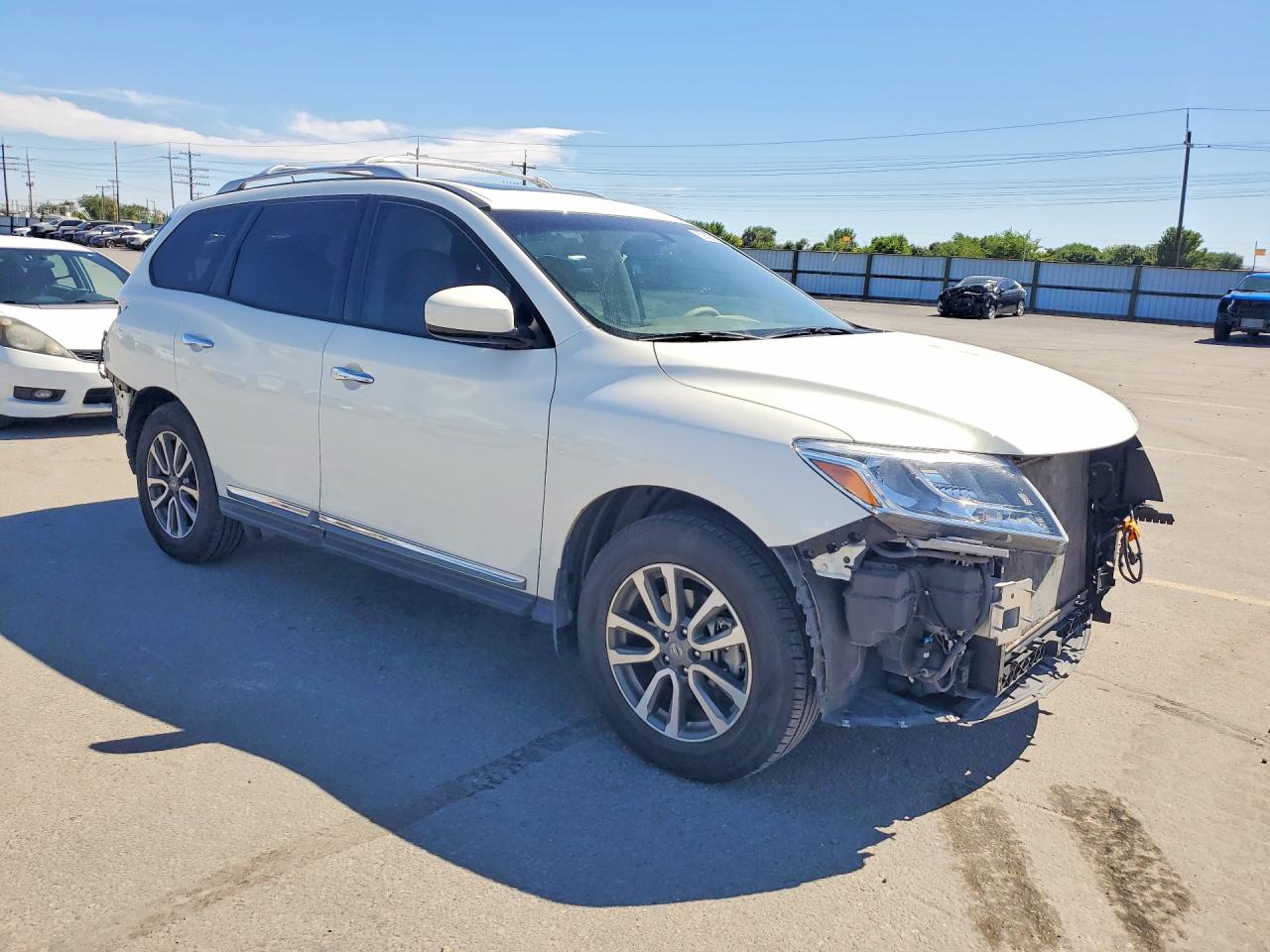 2013 Nissan Pathfinder White vin: 5N1AR2MM3DC636480