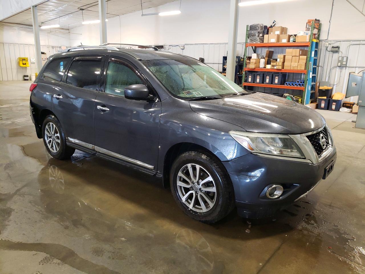 2013 Nissan Pathfinder S Gray vin: 5N1AR2MM3DC642585