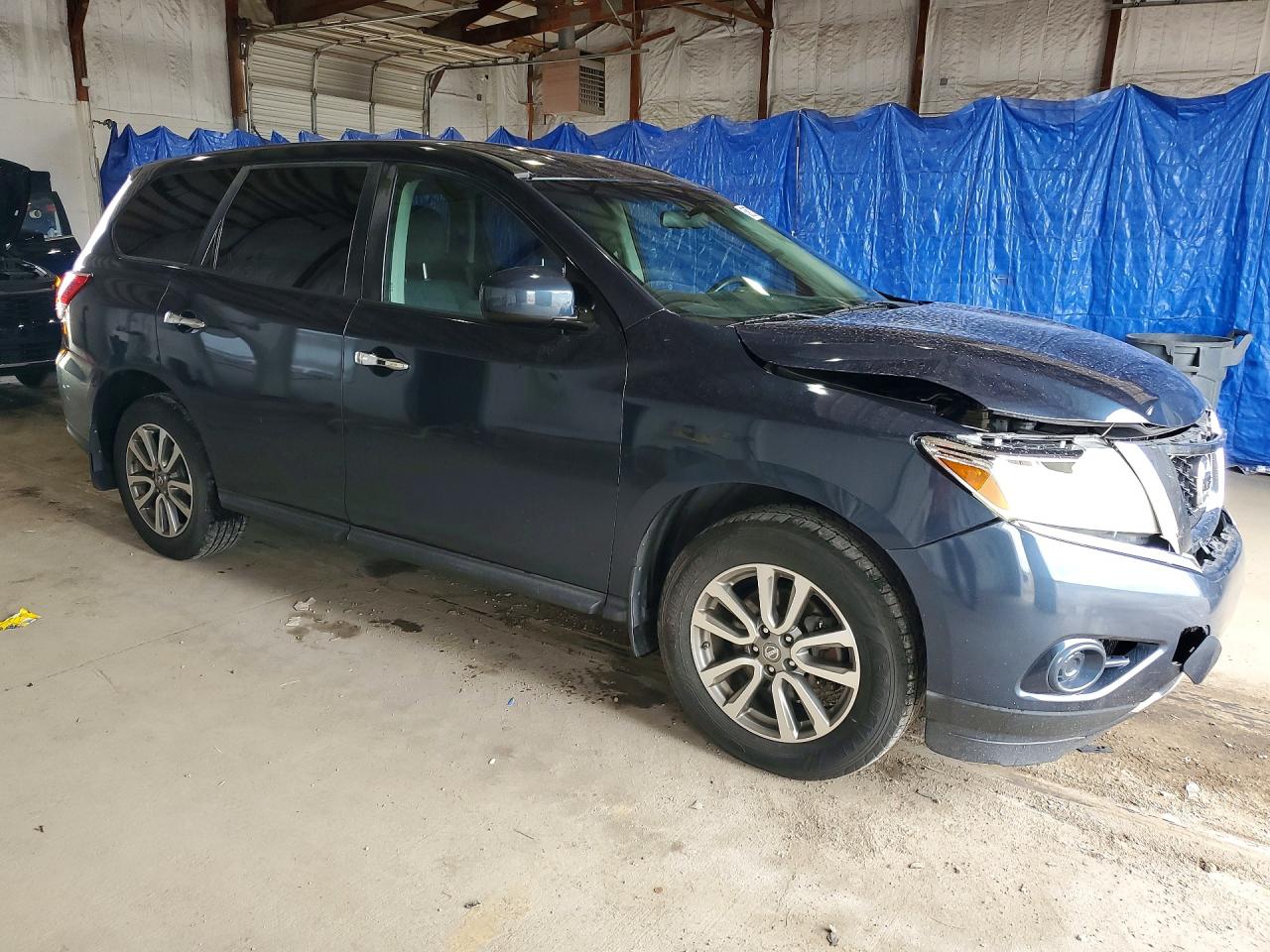 2013 Nissan Pathfinder S Blue vin: 5N1AR2MM3DC660214