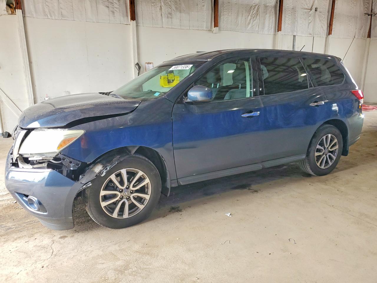 2013 Nissan Pathfinder S Blue vin: 5N1AR2MM3DC660214