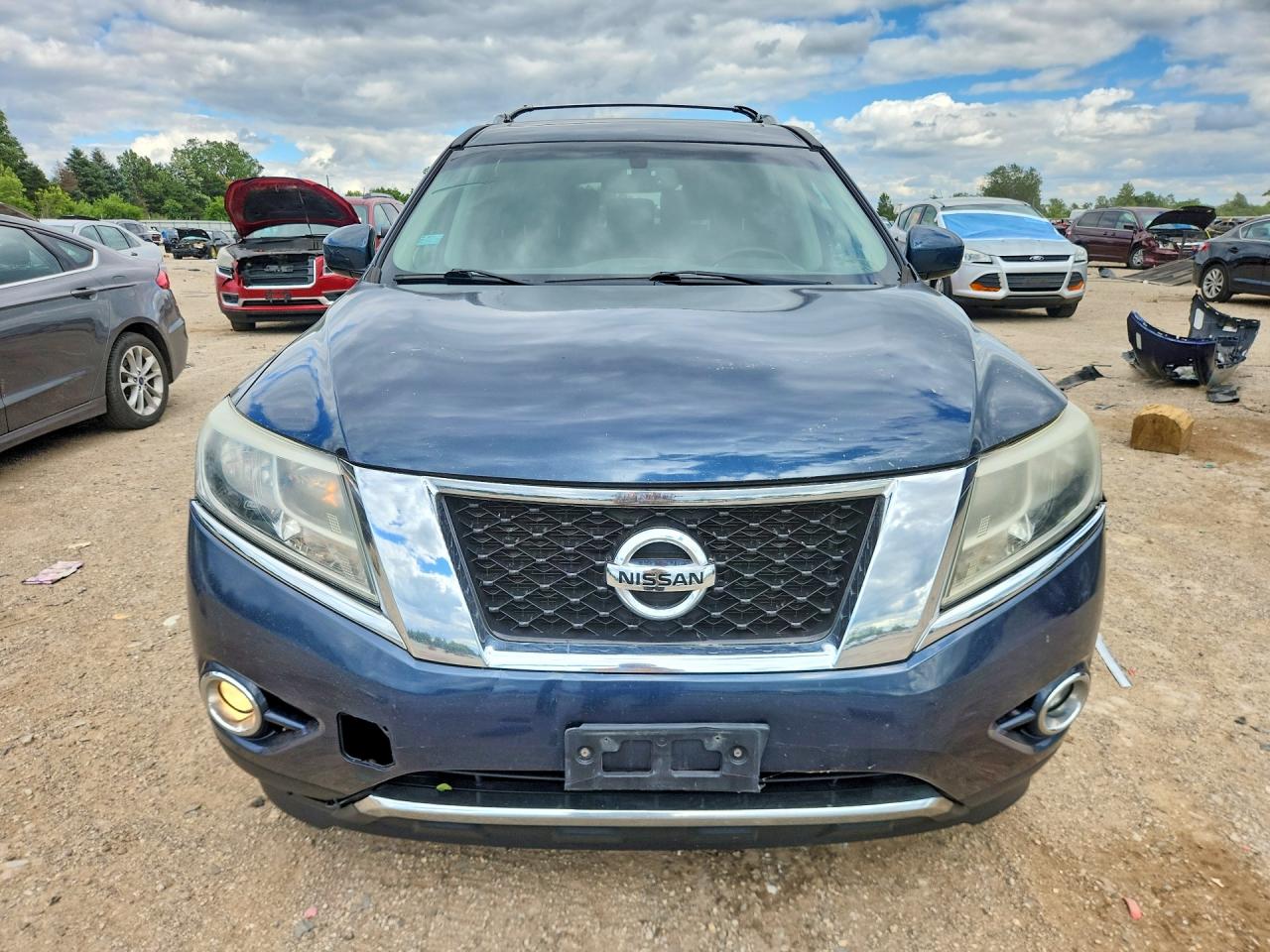 2013 Nissan Pathfinder S Blue vin: 5N1AR2MM3DC667373