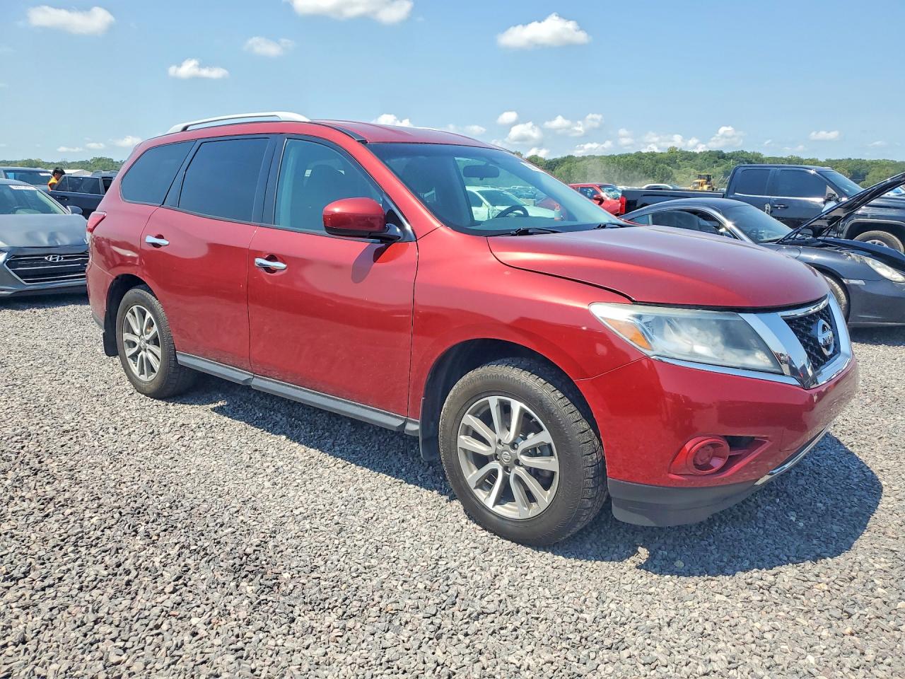 2013 Nissan Pathfinder S Красный vin: 5N1AR2MM3DC672119