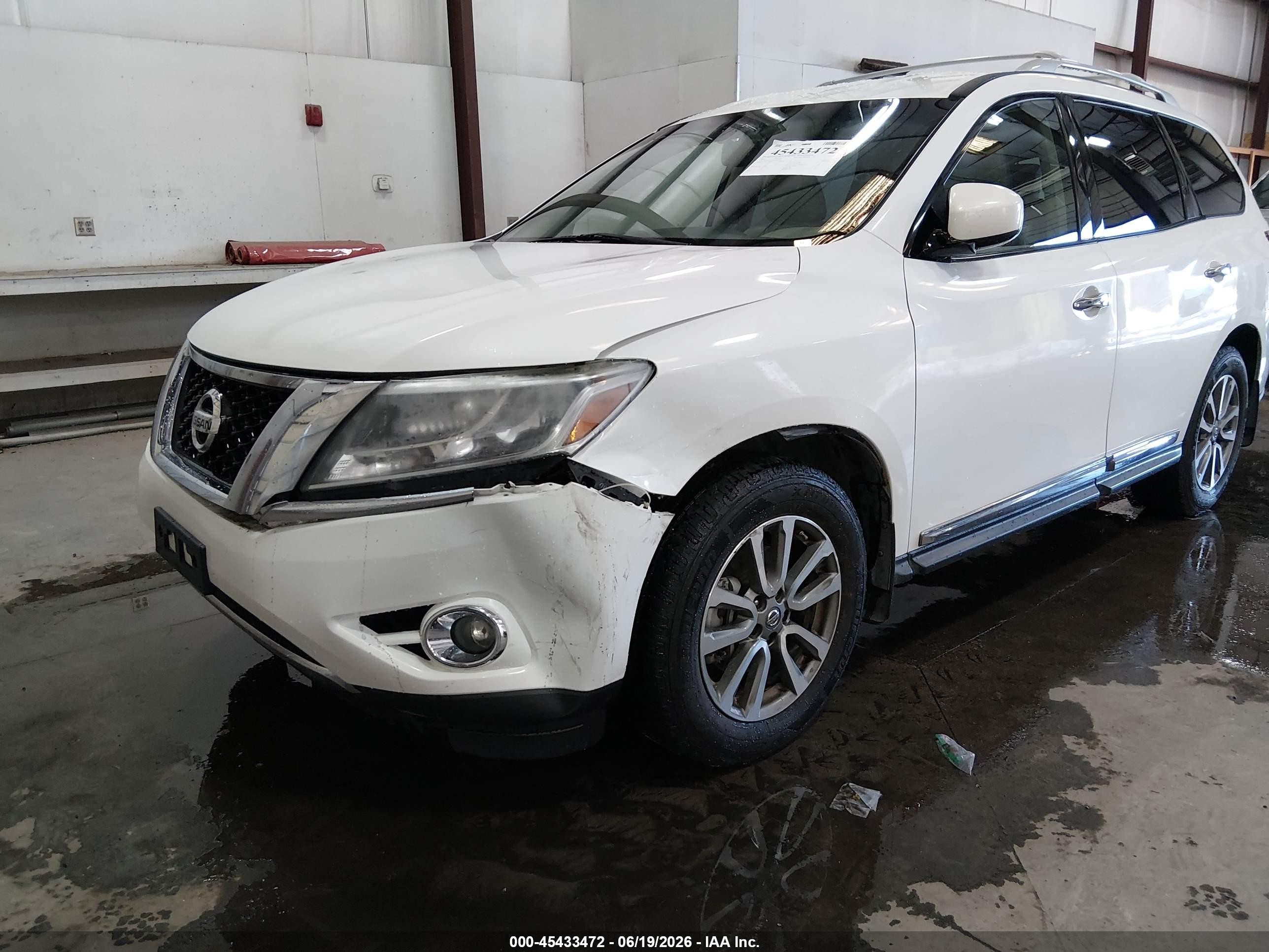 2013 Nissan Pathfinder Sl Белый vin: 5N1AR2MM3DC677725
