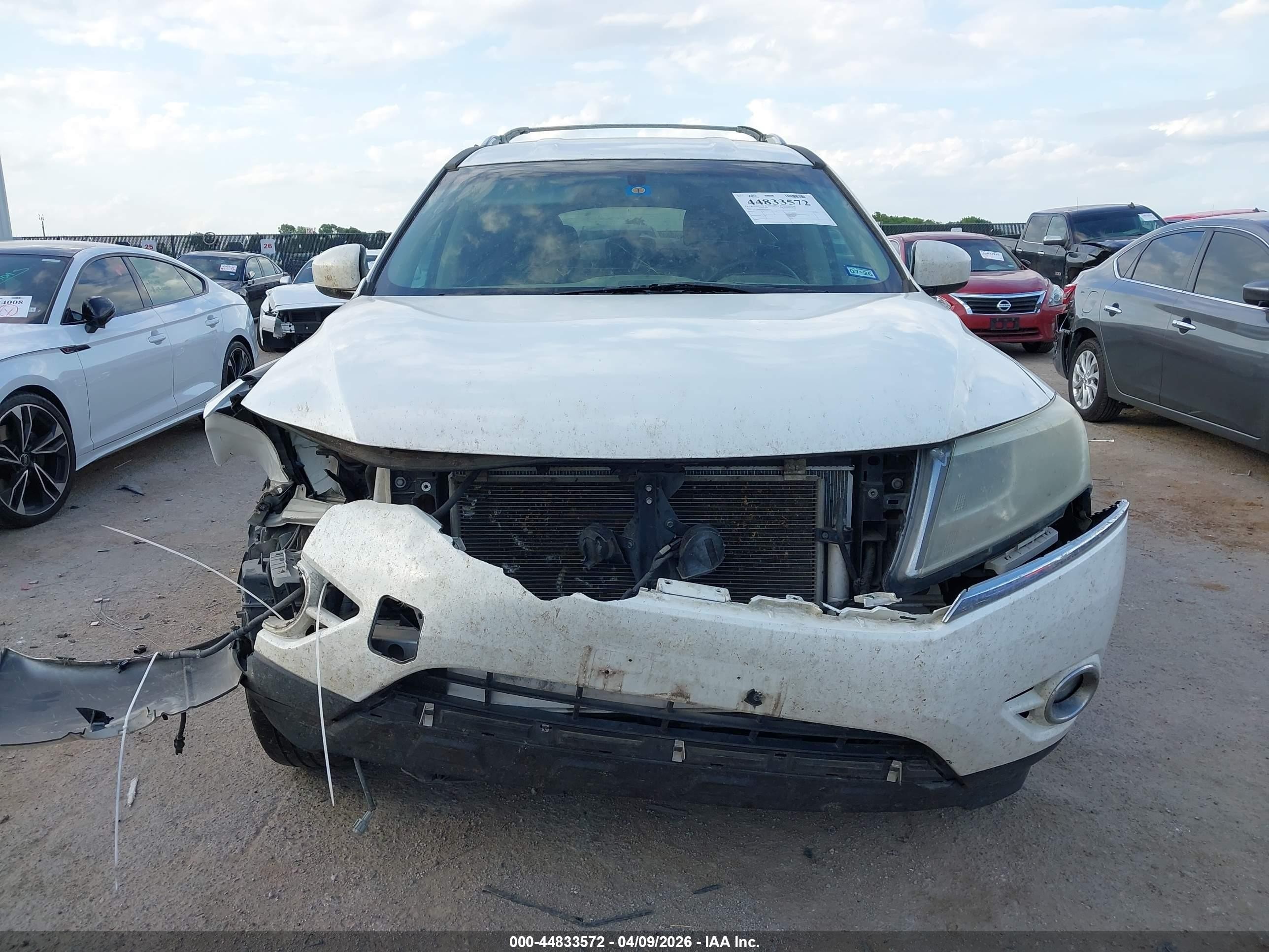 2013 Nissan Pathfinder Sl White vin: 5N1AR2MM3DC683525