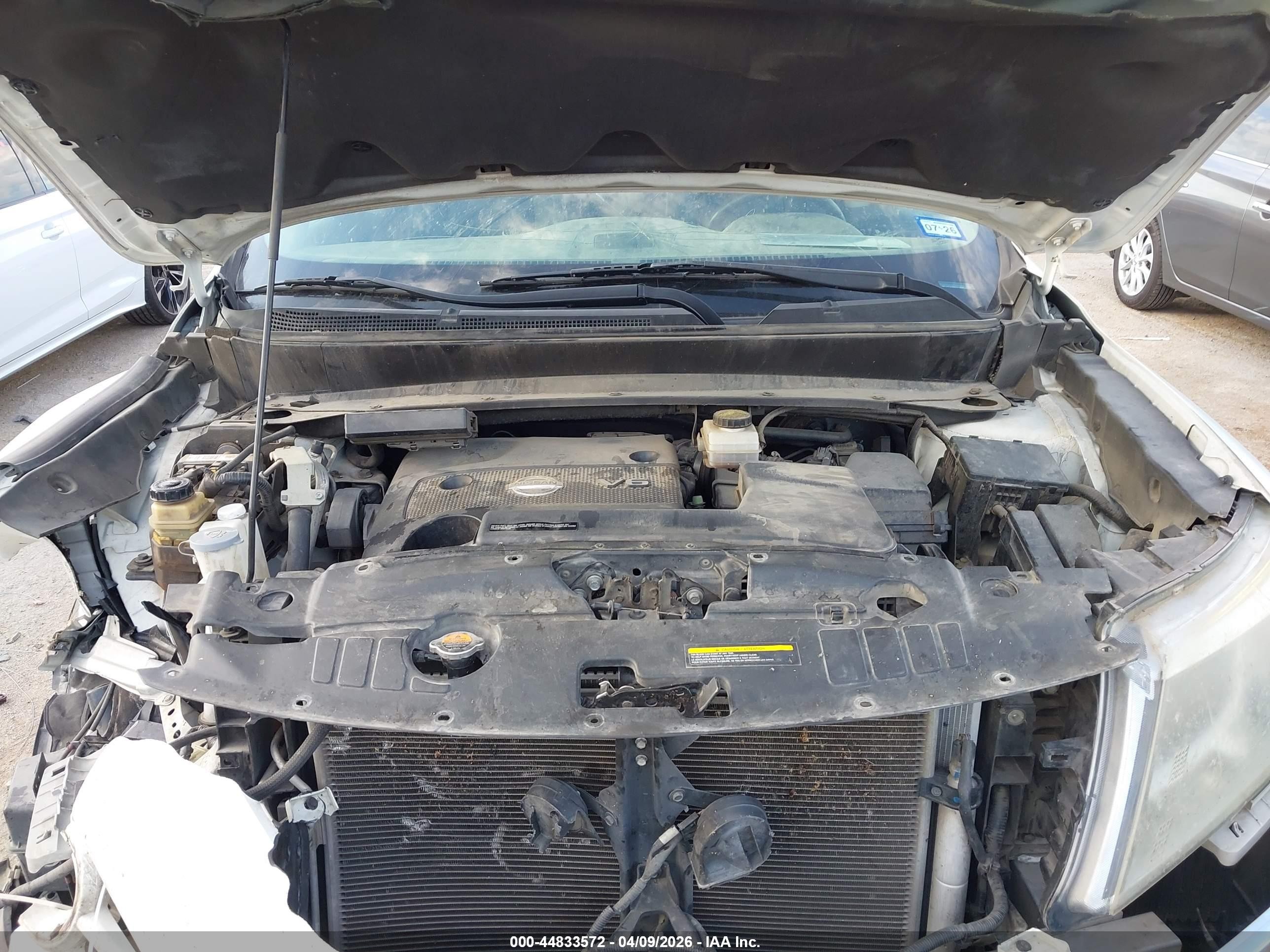 2013 Nissan Pathfinder Sl White vin: 5N1AR2MM3DC683525