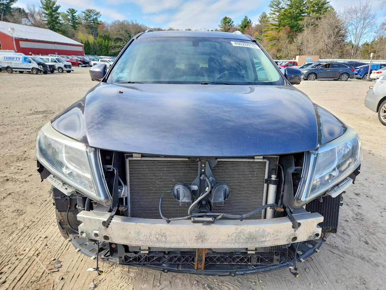 2013 Nissan Pathfinder S Gray vin: 5N1AR2MM3DC684321