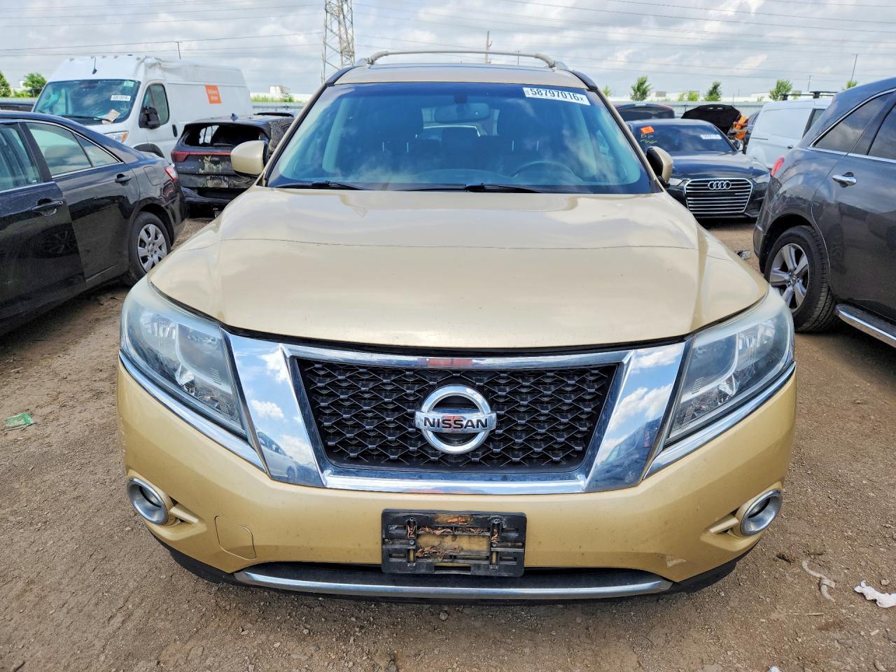2013 Nissan Pathfinder S Gold vin: 5N1AR2MM3DC687767