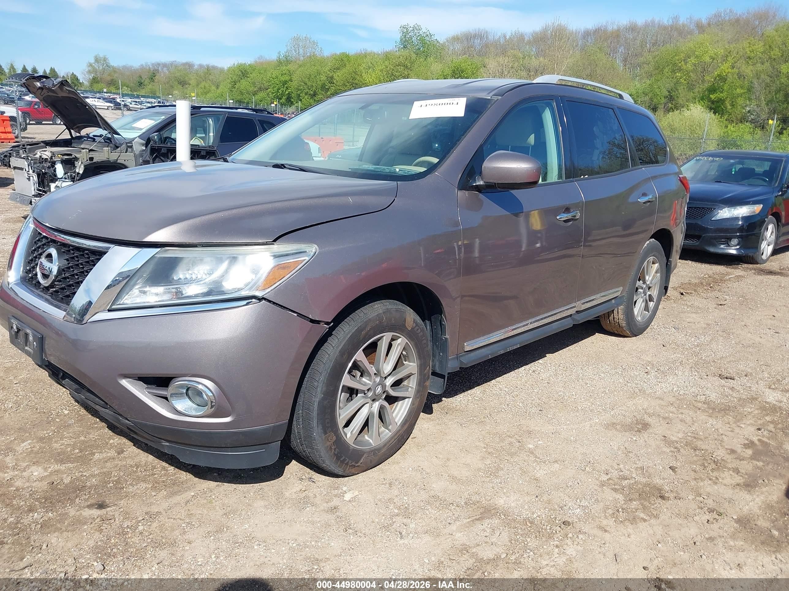 2013 Nissan Pathfinder Sl Brown vin: 5N1AR2MM3DC688997