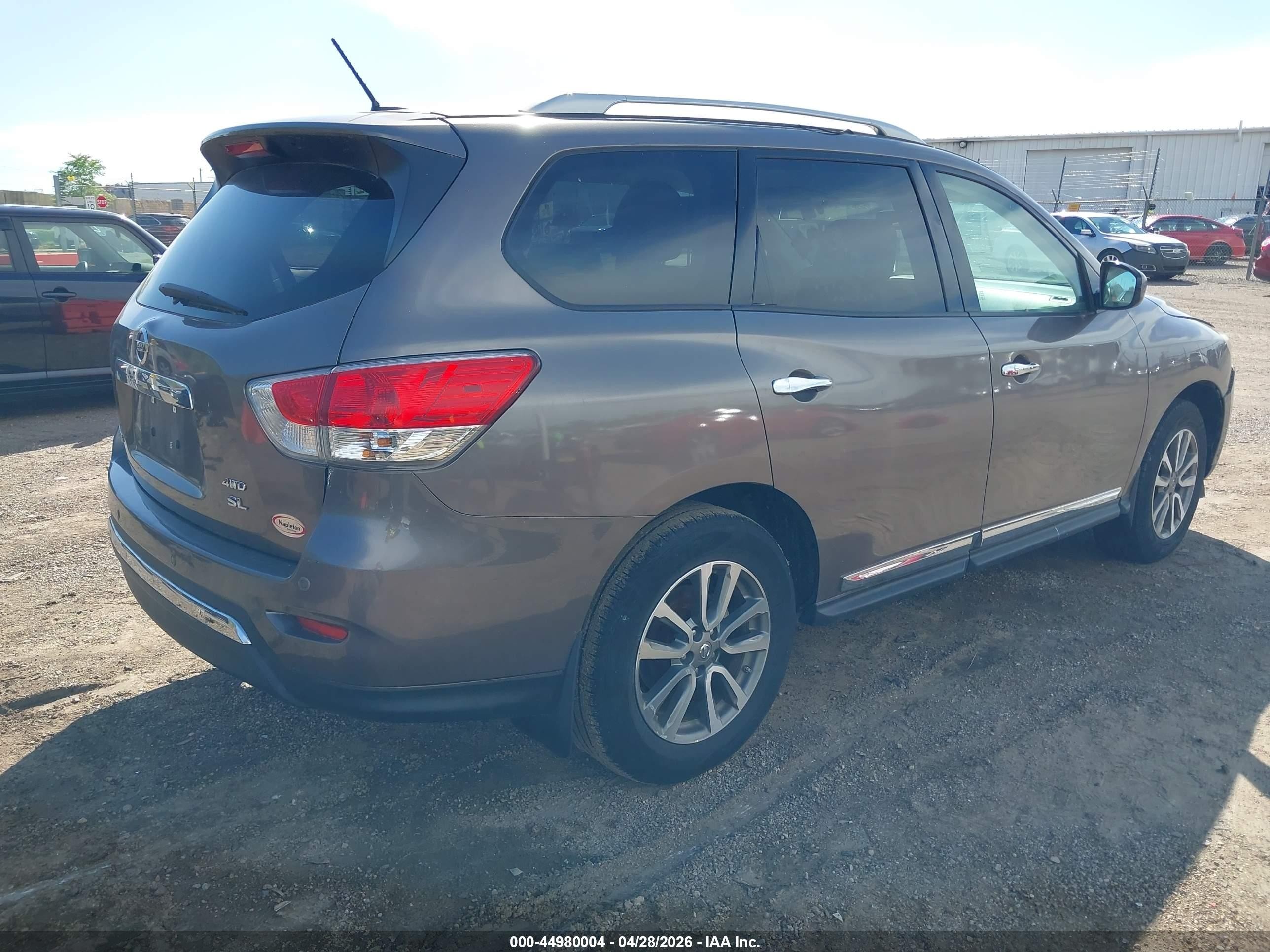 2013 Nissan Pathfinder Sl Brown vin: 5N1AR2MM3DC688997