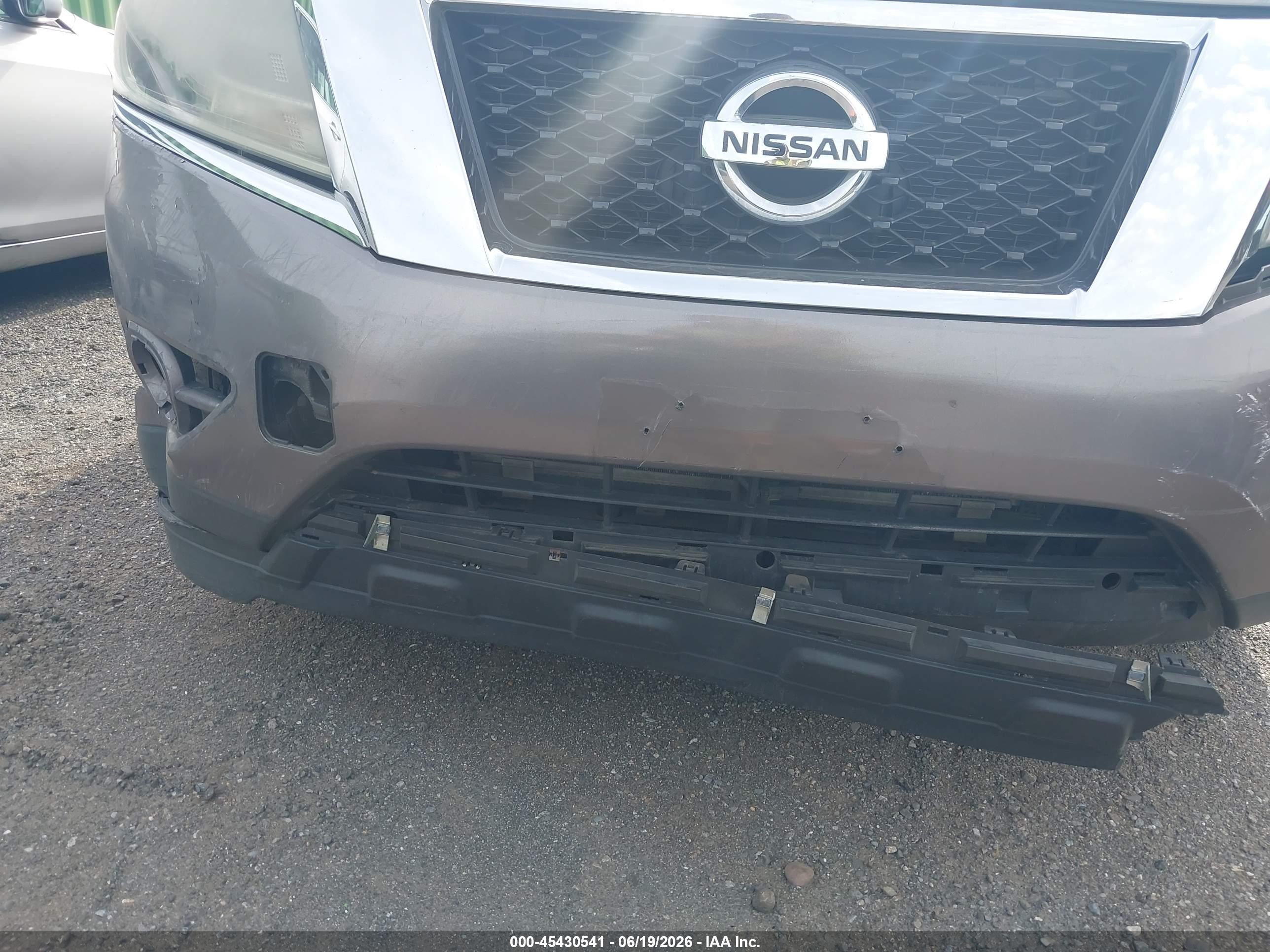 2014 Nissan Pathfinder Sv Gray vin: 5N1AR2MM3EC606588