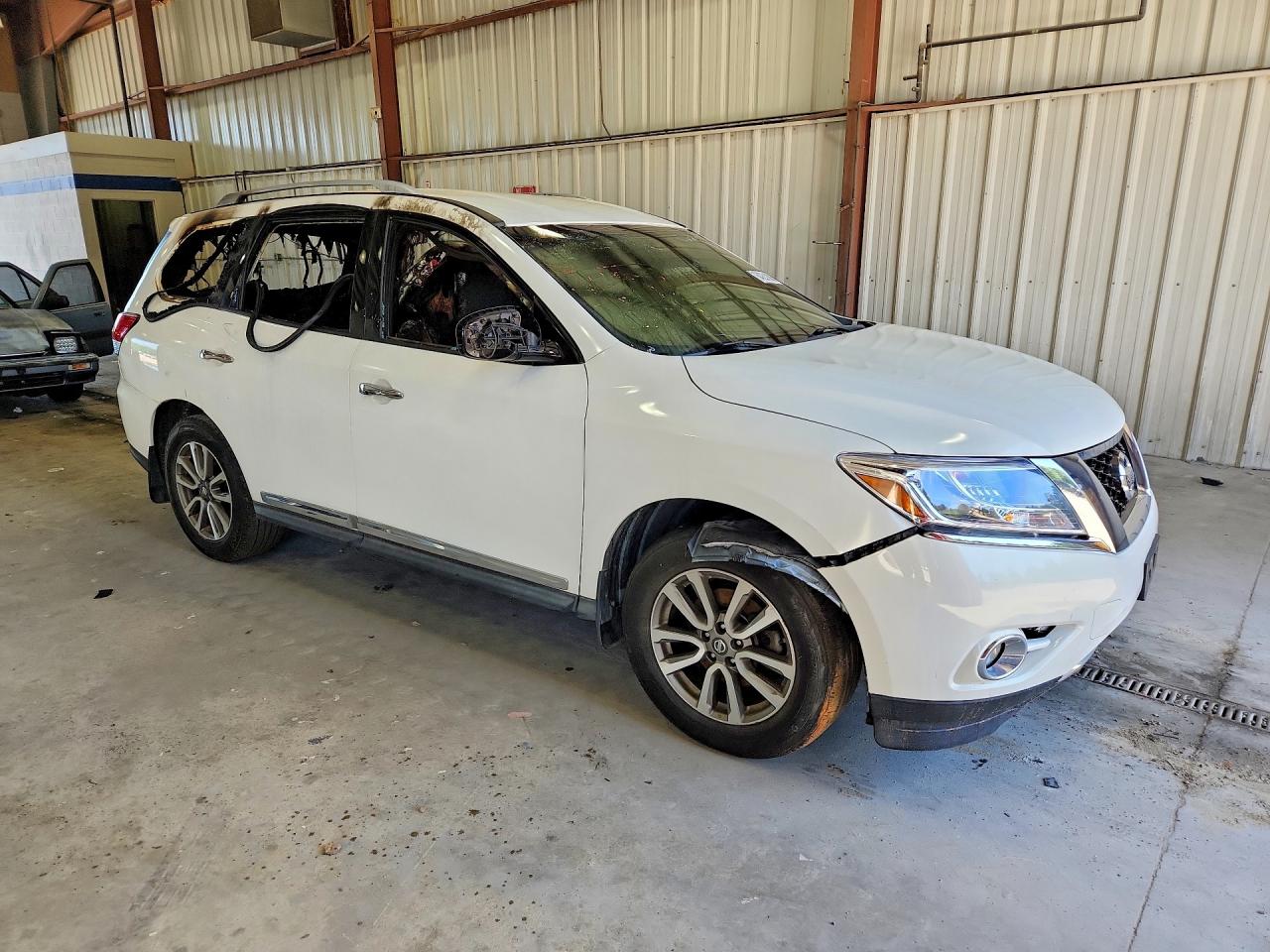 2014 Nissan Pathfinder S White vin: 5N1AR2MM3EC609443