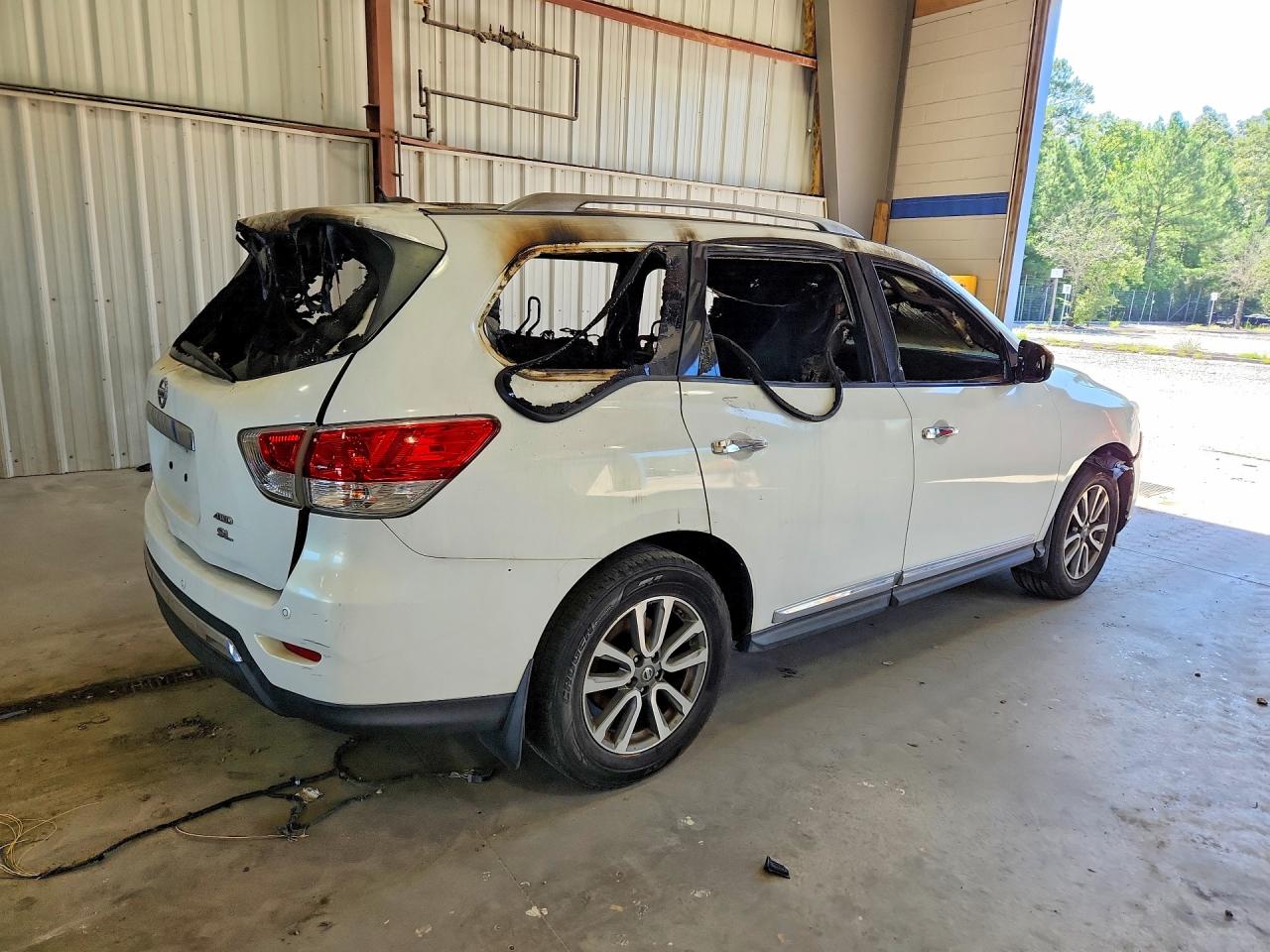 2014 Nissan Pathfinder S White vin: 5N1AR2MM3EC609443