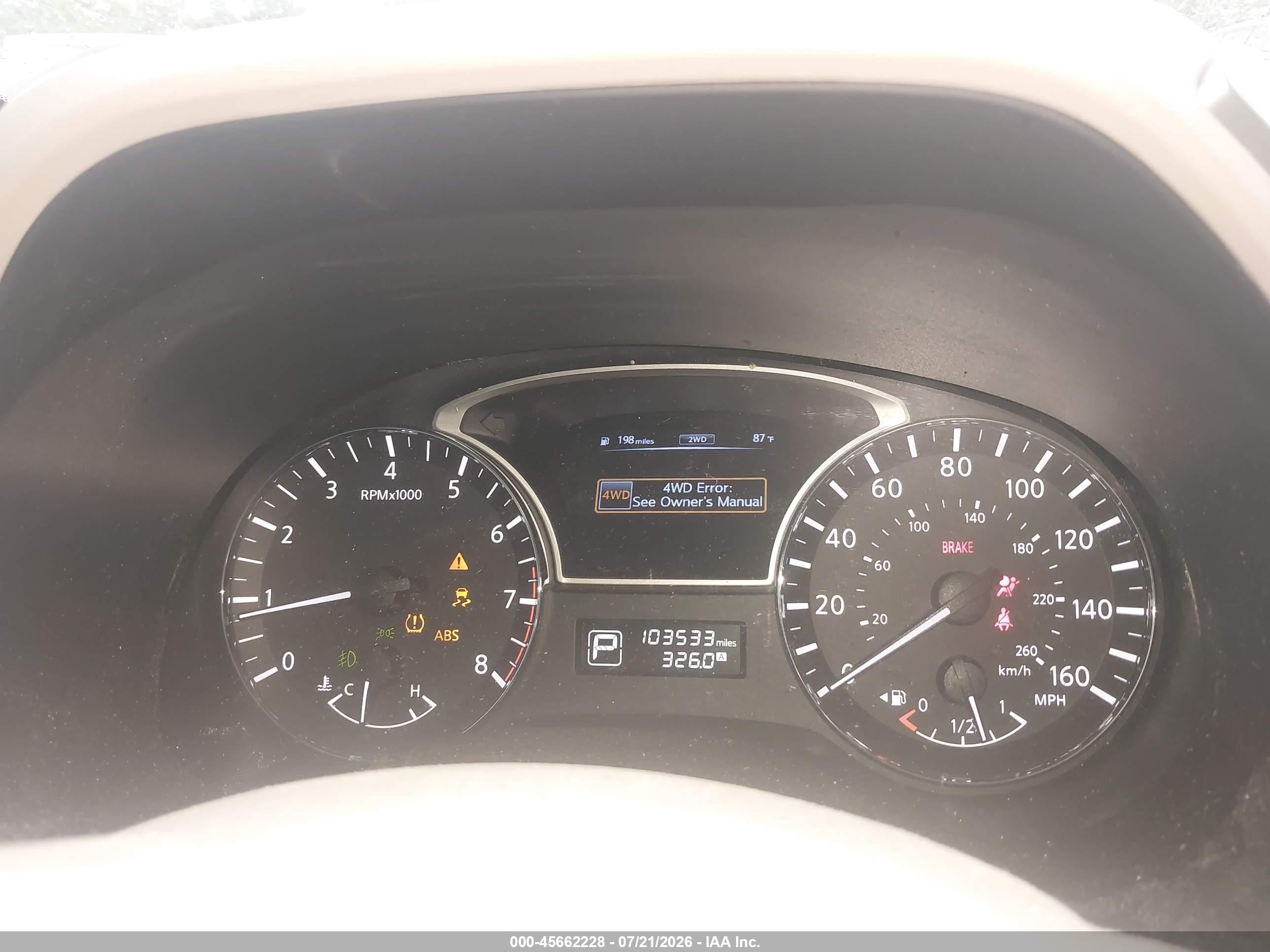 2014 Nissan Pathfinder Platinum Blue vin: 5N1AR2MM3EC611029