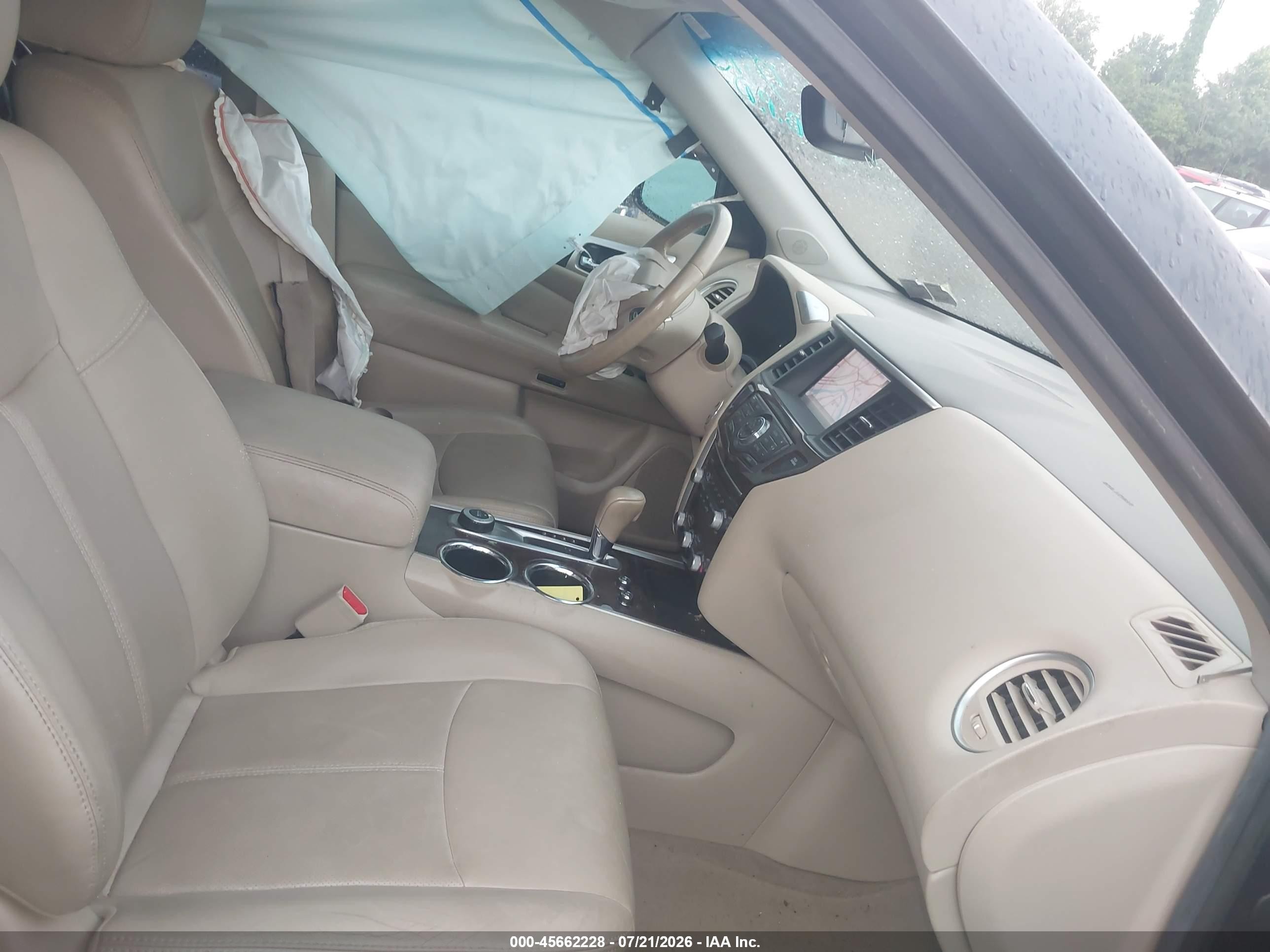 2014 Nissan Pathfinder Platinum Blue vin: 5N1AR2MM3EC611029