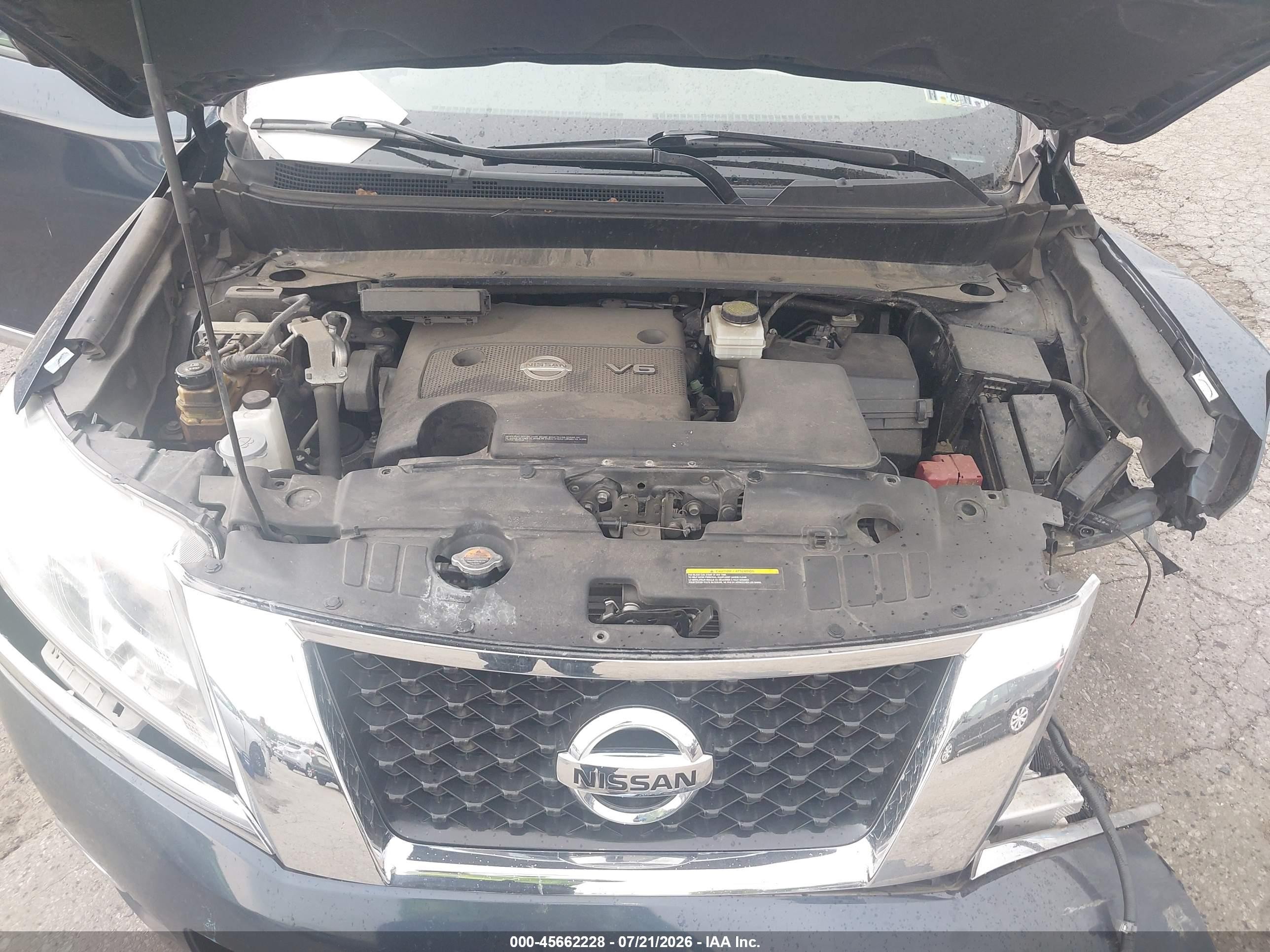 2014 Nissan Pathfinder Platinum Blue vin: 5N1AR2MM3EC611029