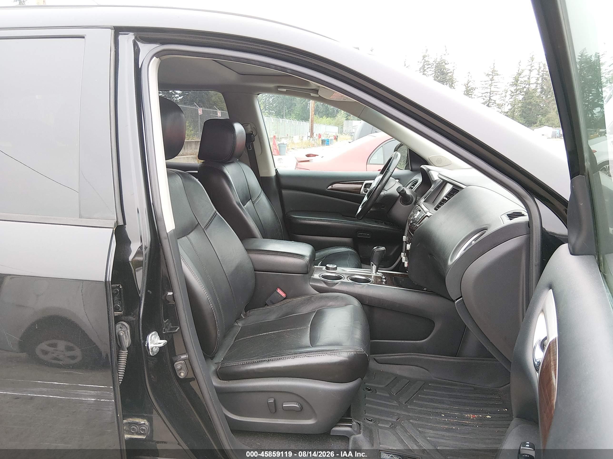 2014 Nissan Pathfinder Platinum Black vin: 5N1AR2MM3EC619325