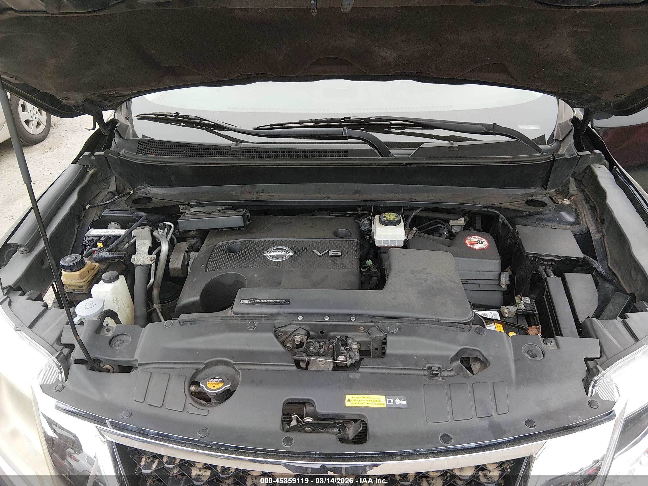 2014 Nissan Pathfinder Platinum Black vin: 5N1AR2MM3EC619325