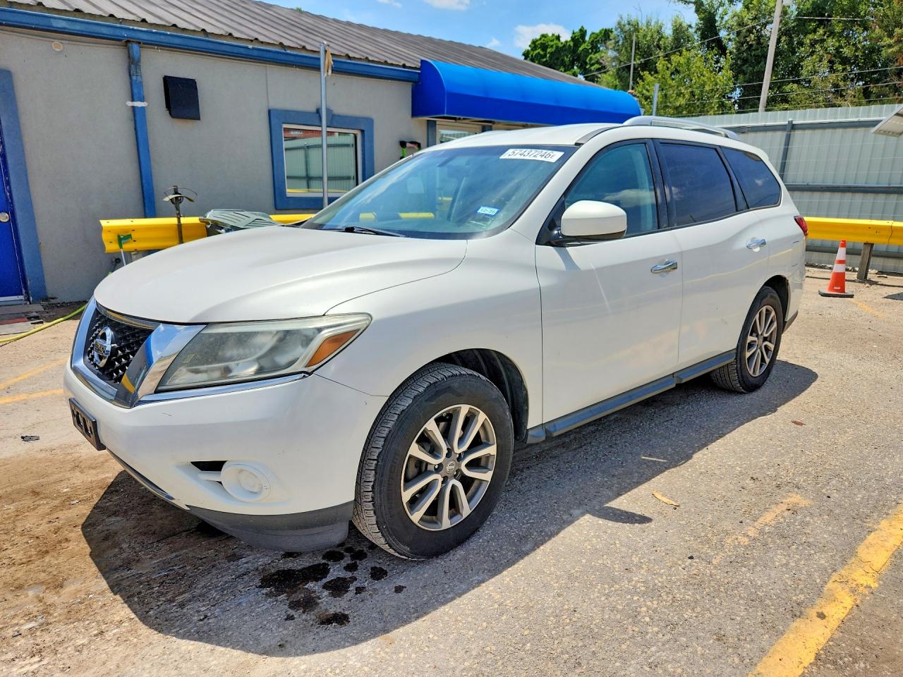 2014 Nissan Pathfinder Sv White vin: 5N1AR2MM3EC628316