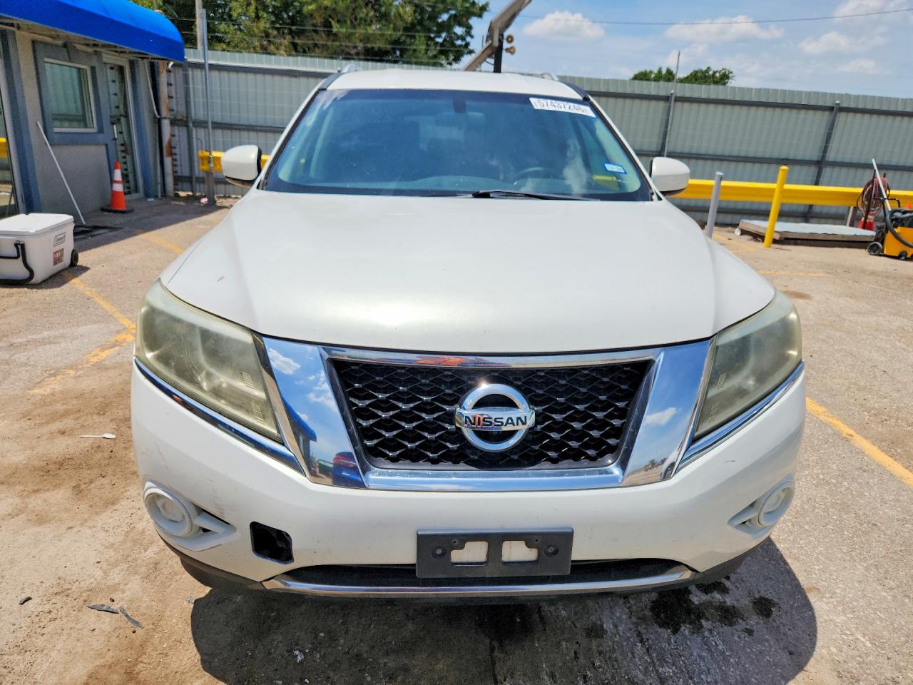 2014 Nissan Pathfinder Sv White vin: 5N1AR2MM3EC628316