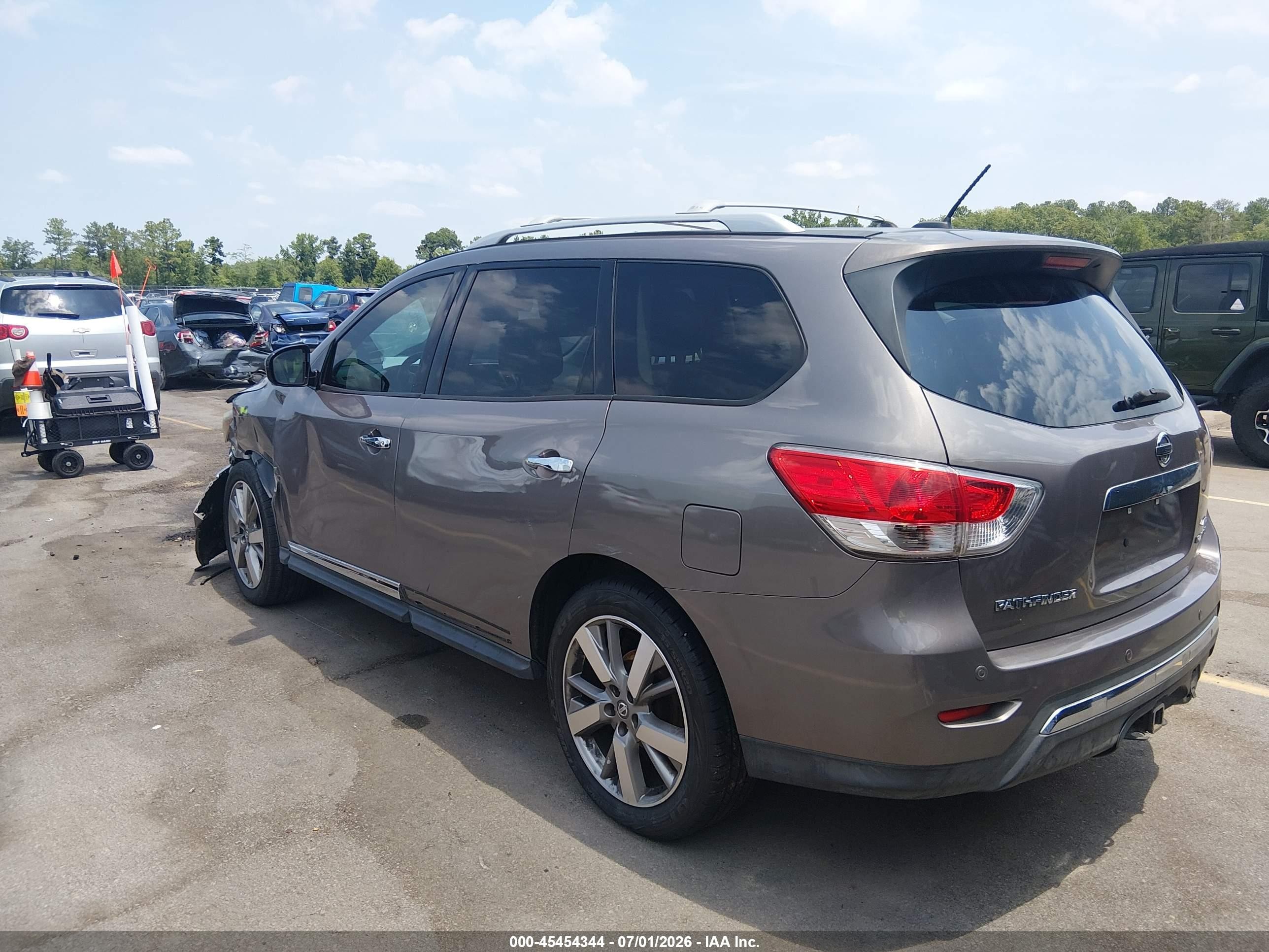 2014 Nissan Pathfinder Platinum Серый vin: 5N1AR2MM3EC633046