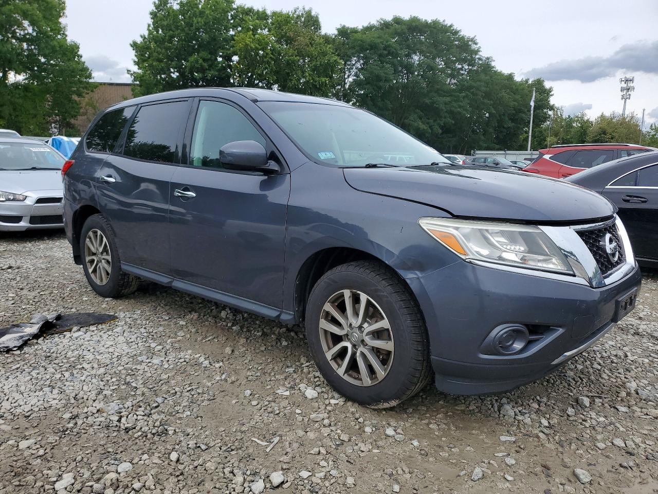 2014 Nissan Pathfinder S Blue vin: 5N1AR2MM3EC633810