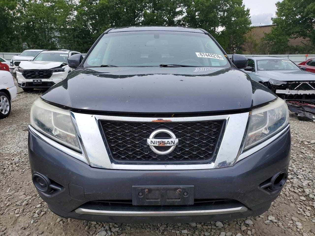 2014 Nissan Pathfinder S Blue vin: 5N1AR2MM3EC633810