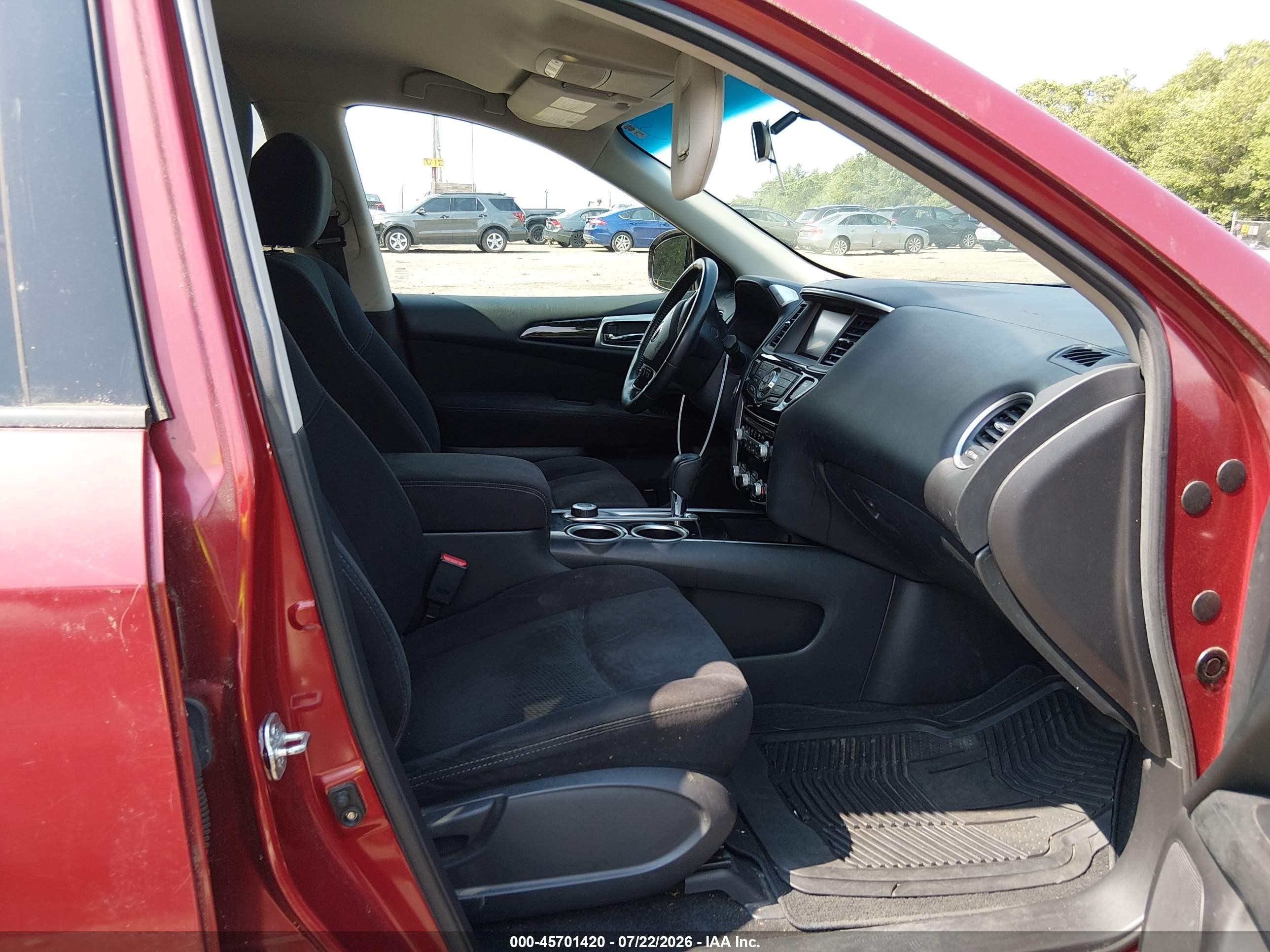 2014 Nissan Pathfinder Sv Burgundy vin: 5N1AR2MM3EC638117