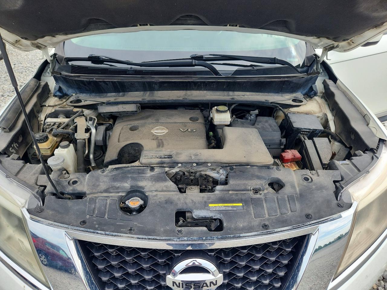 2014 Nissan Pathfinder S White vin: 5N1AR2MM3EC665480