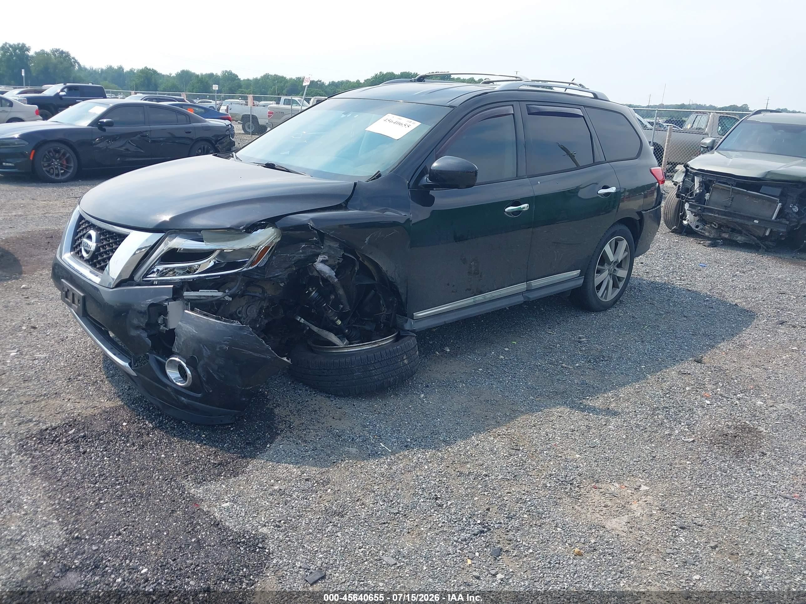 2014 Nissan Pathfinder Platinum Black vin: 5N1AR2MM3EC665835