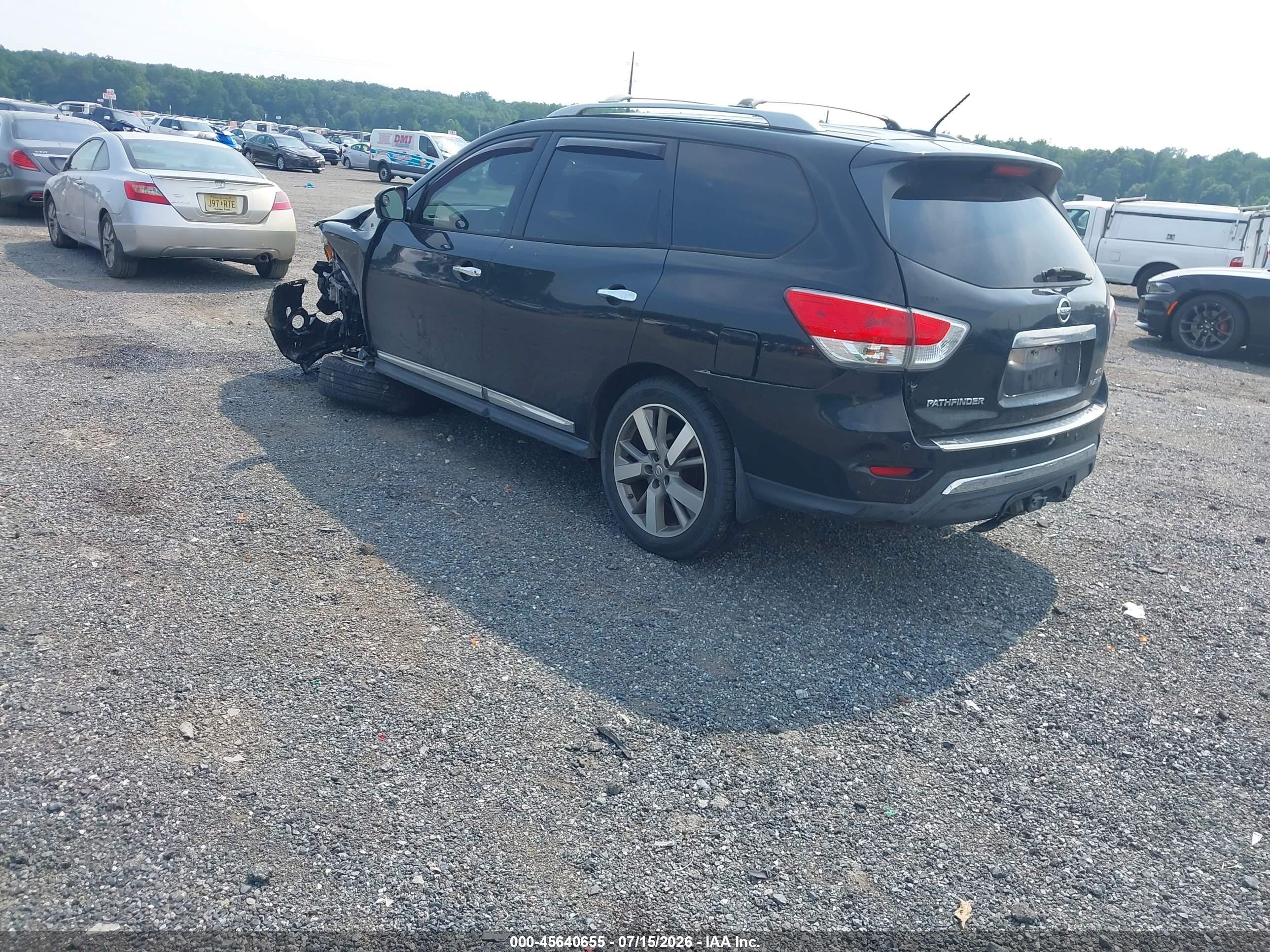 2014 Nissan Pathfinder Platinum Black vin: 5N1AR2MM3EC665835