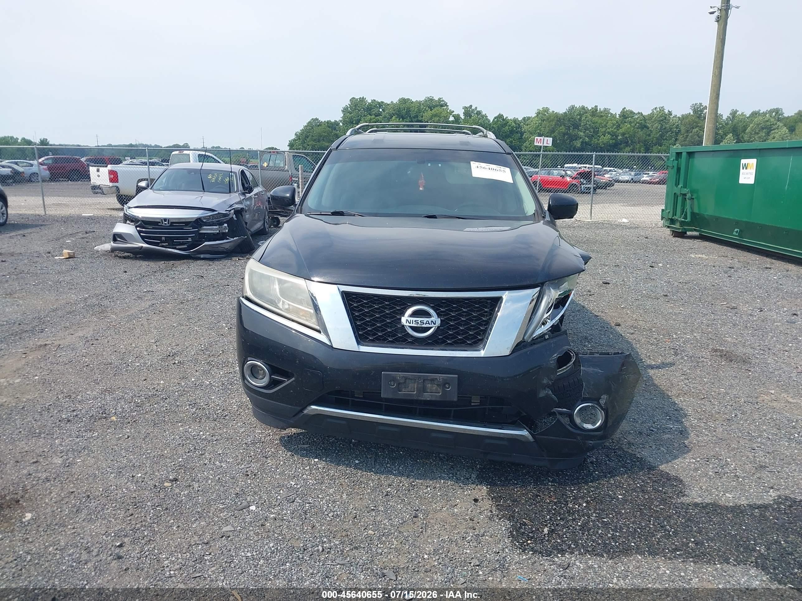 2014 Nissan Pathfinder Platinum Black vin: 5N1AR2MM3EC665835