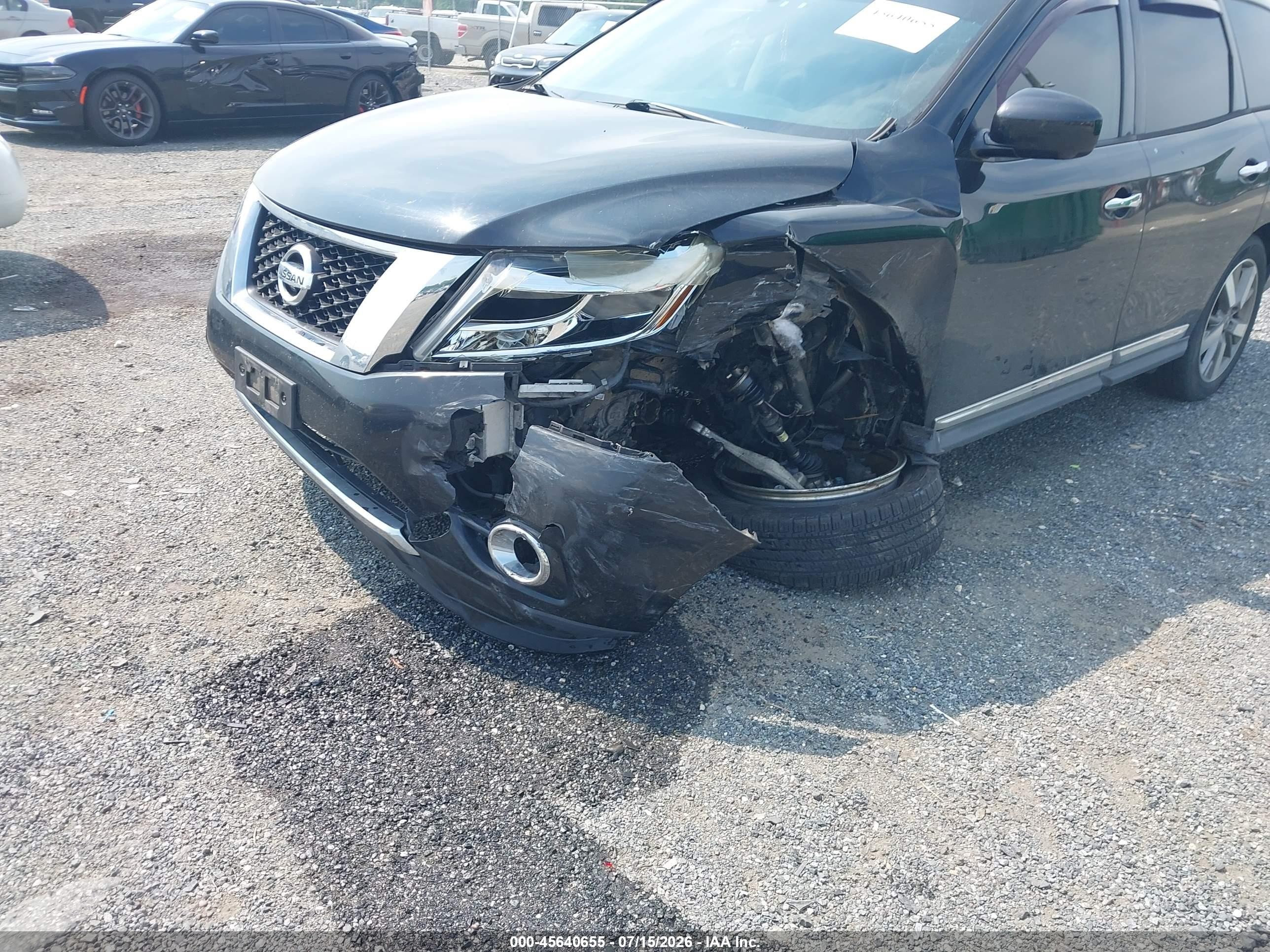 2014 Nissan Pathfinder Platinum Black vin: 5N1AR2MM3EC665835