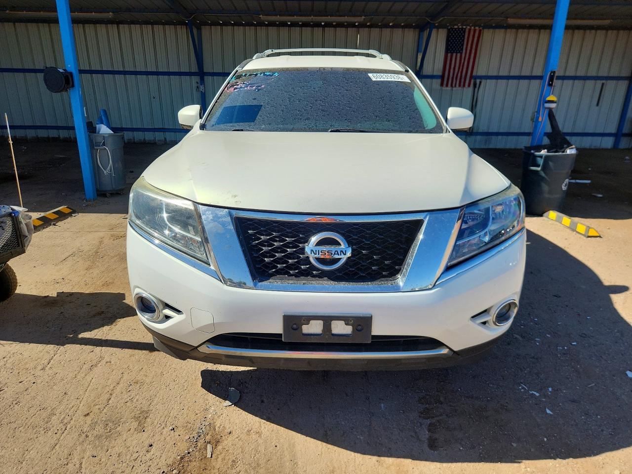 2014 Nissan Pathfinder Platinum White vin: 5N1AR2MM3EC677340