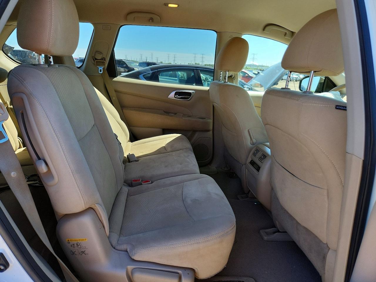 2014 Nissan Pathfinder Sv White vin: 5N1AR2MM3EC680271