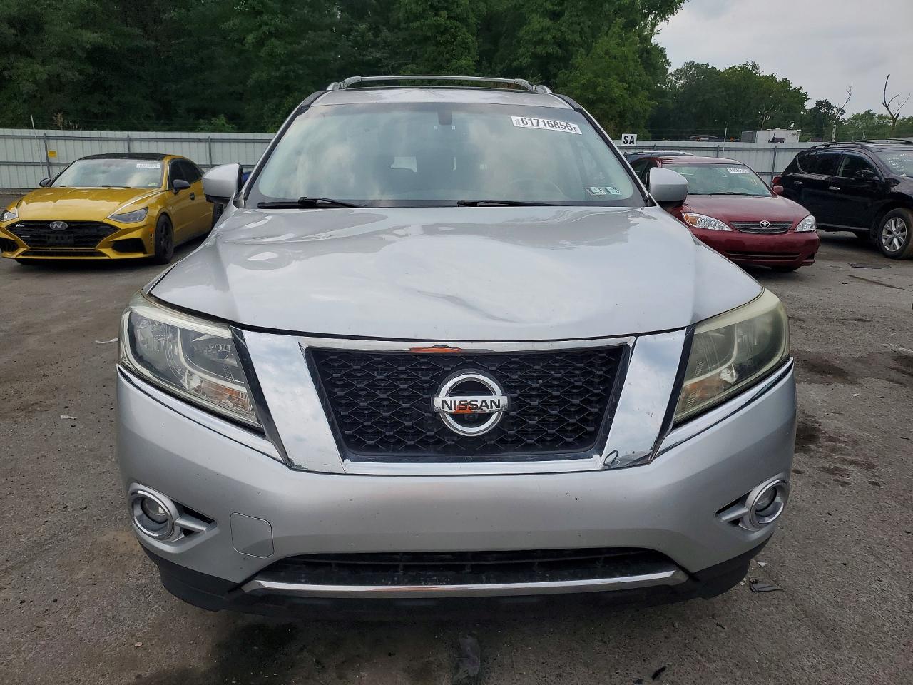 2014 Nissan Pathfinder S Серебряный vin: 5N1AR2MM3EC688595