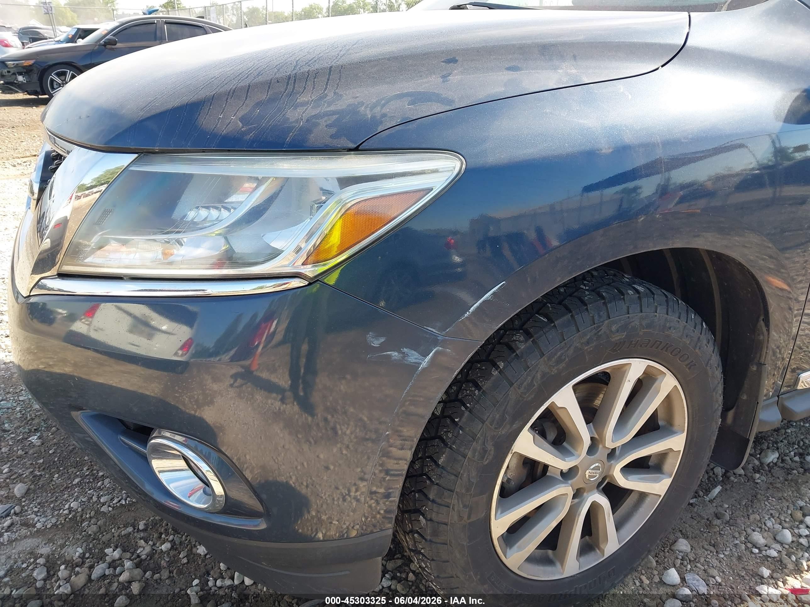2014 Nissan Pathfinder Sl Navy vin: 5N1AR2MM3EC693005