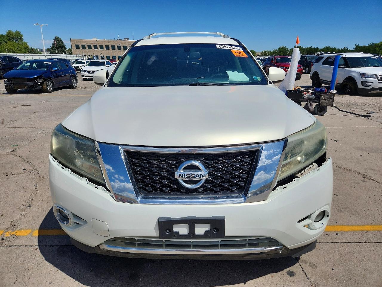 2014 Nissan Pathfinder Sl White vin: 5N1AR2MM3EC698222