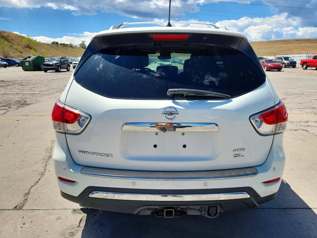 2014 Nissan Pathfinder Sl White vin: 5N1AR2MM3EC698222