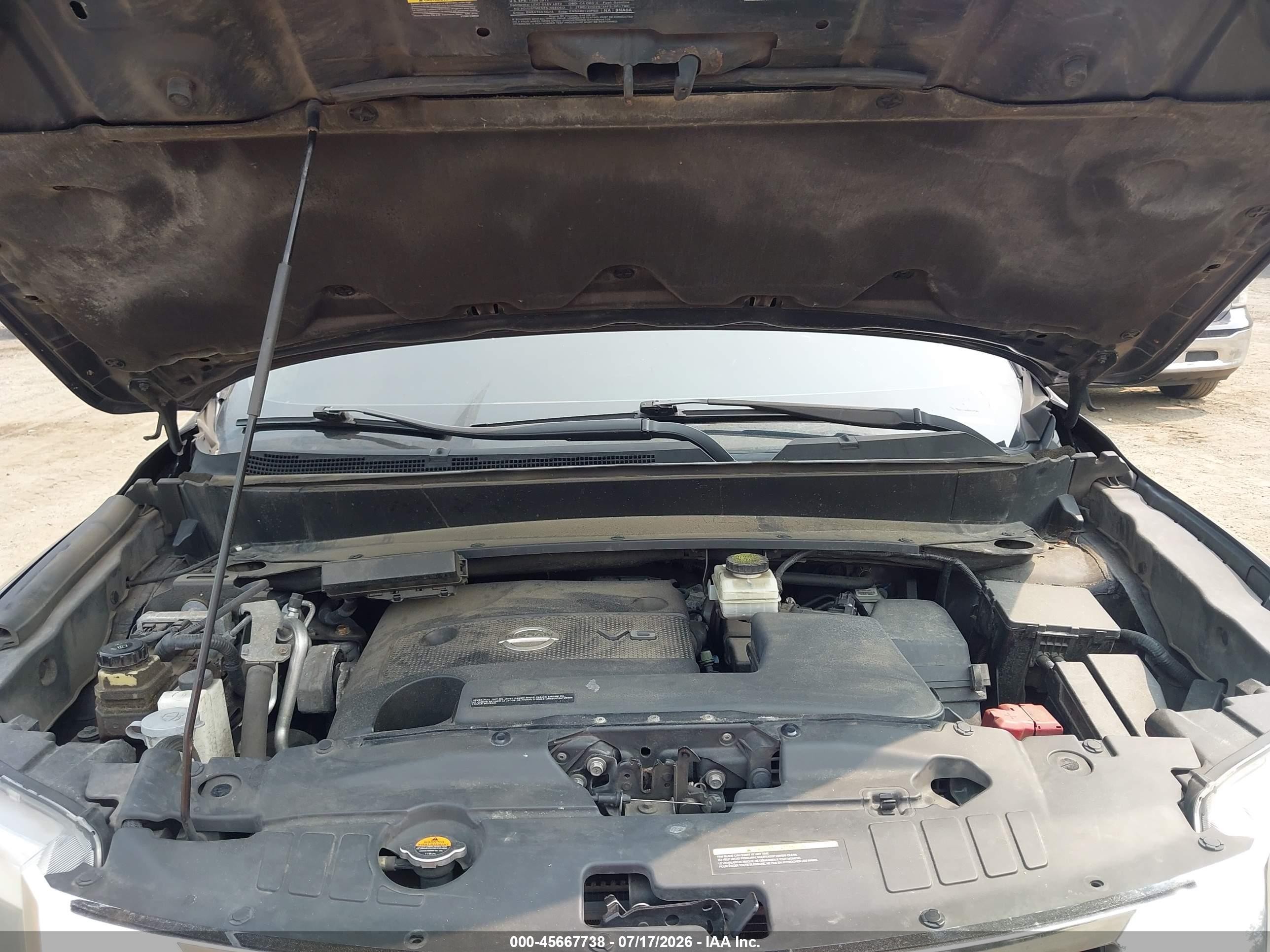 2014 Nissan Pathfinder Sl Gray vin: 5N1AR2MM3EC710501