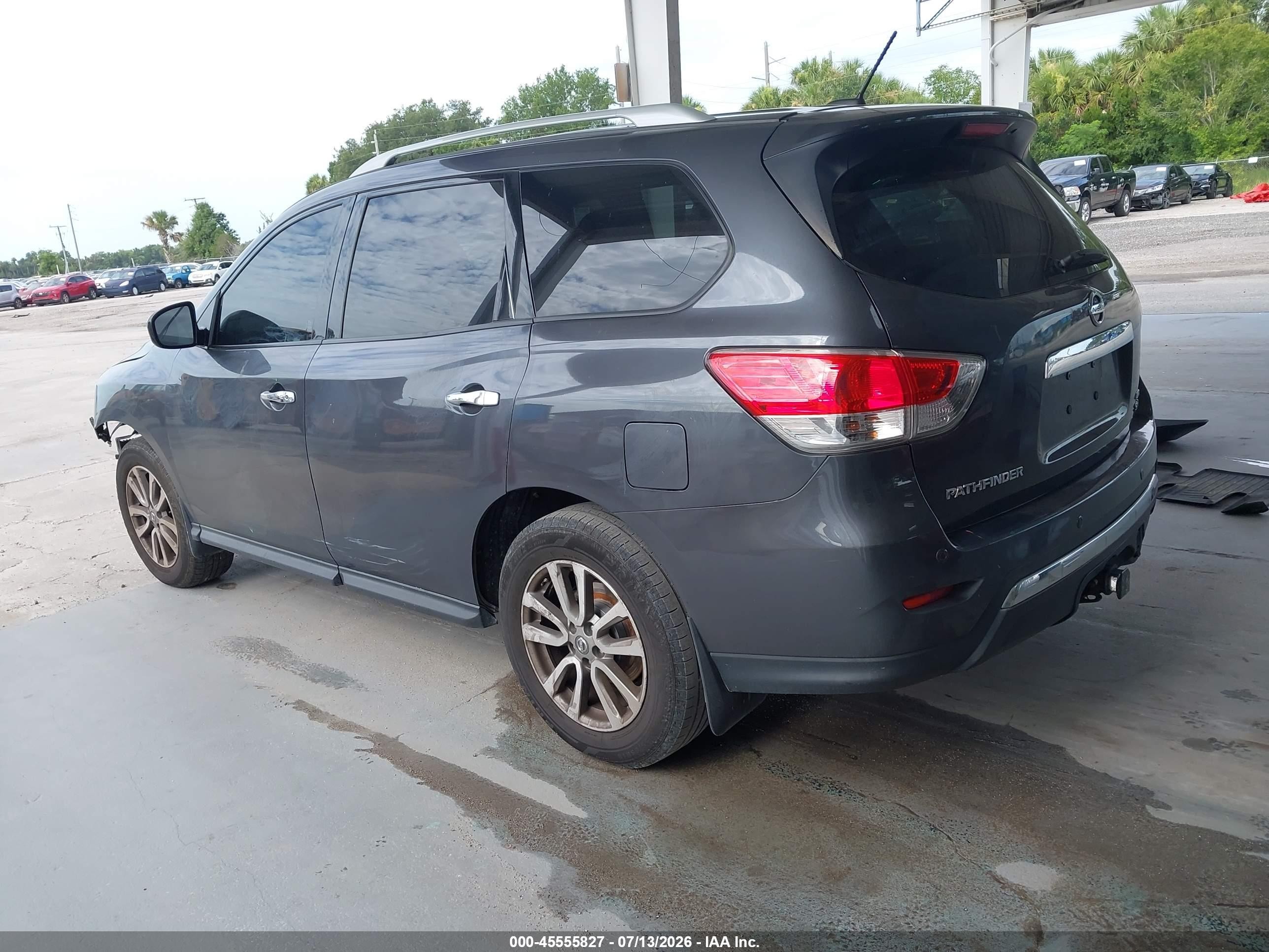 2014 Nissan Pathfinder Sv Gray vin: 5N1AR2MM3EC711308