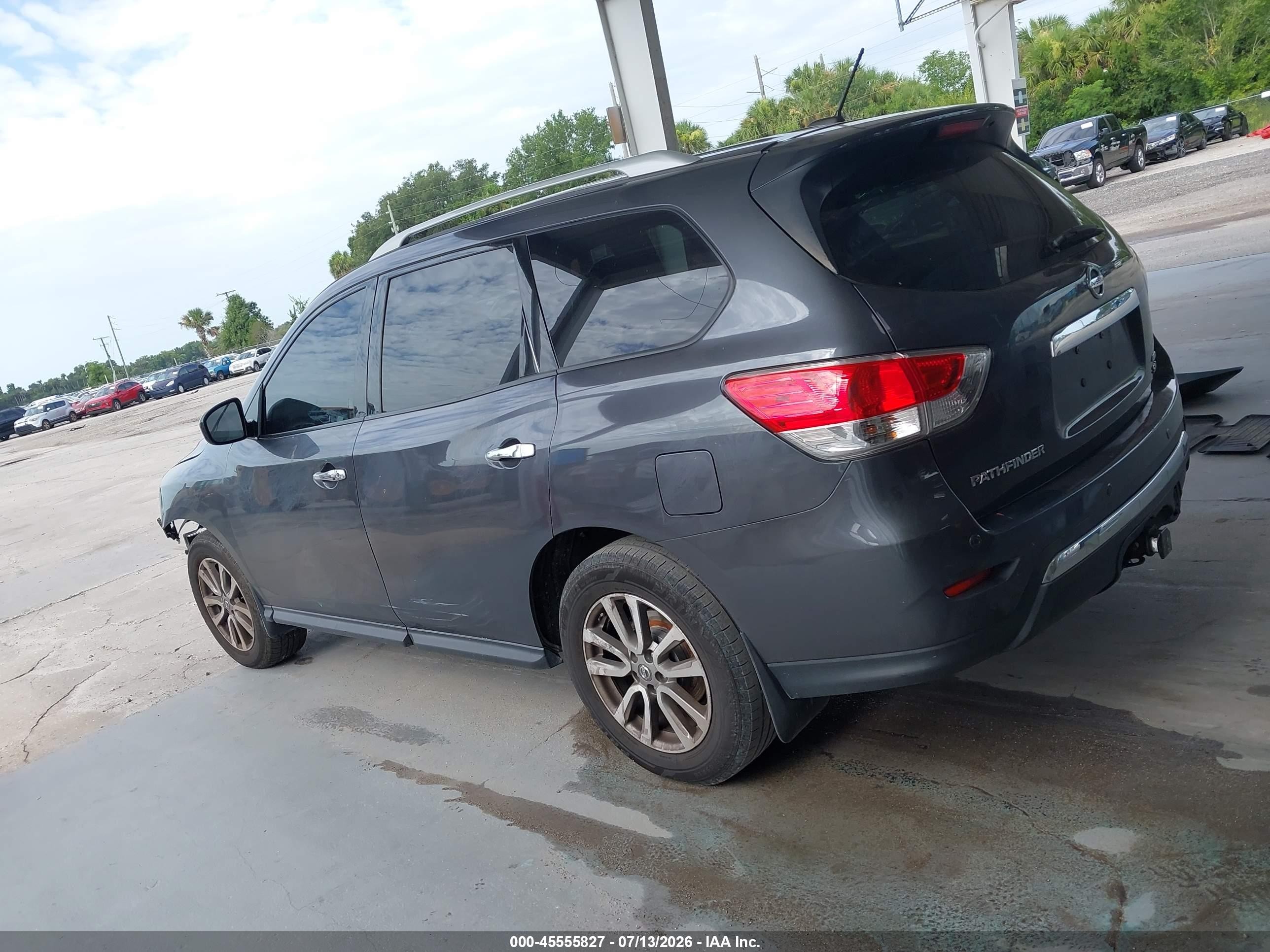 2014 Nissan Pathfinder Sv Gray vin: 5N1AR2MM3EC711308