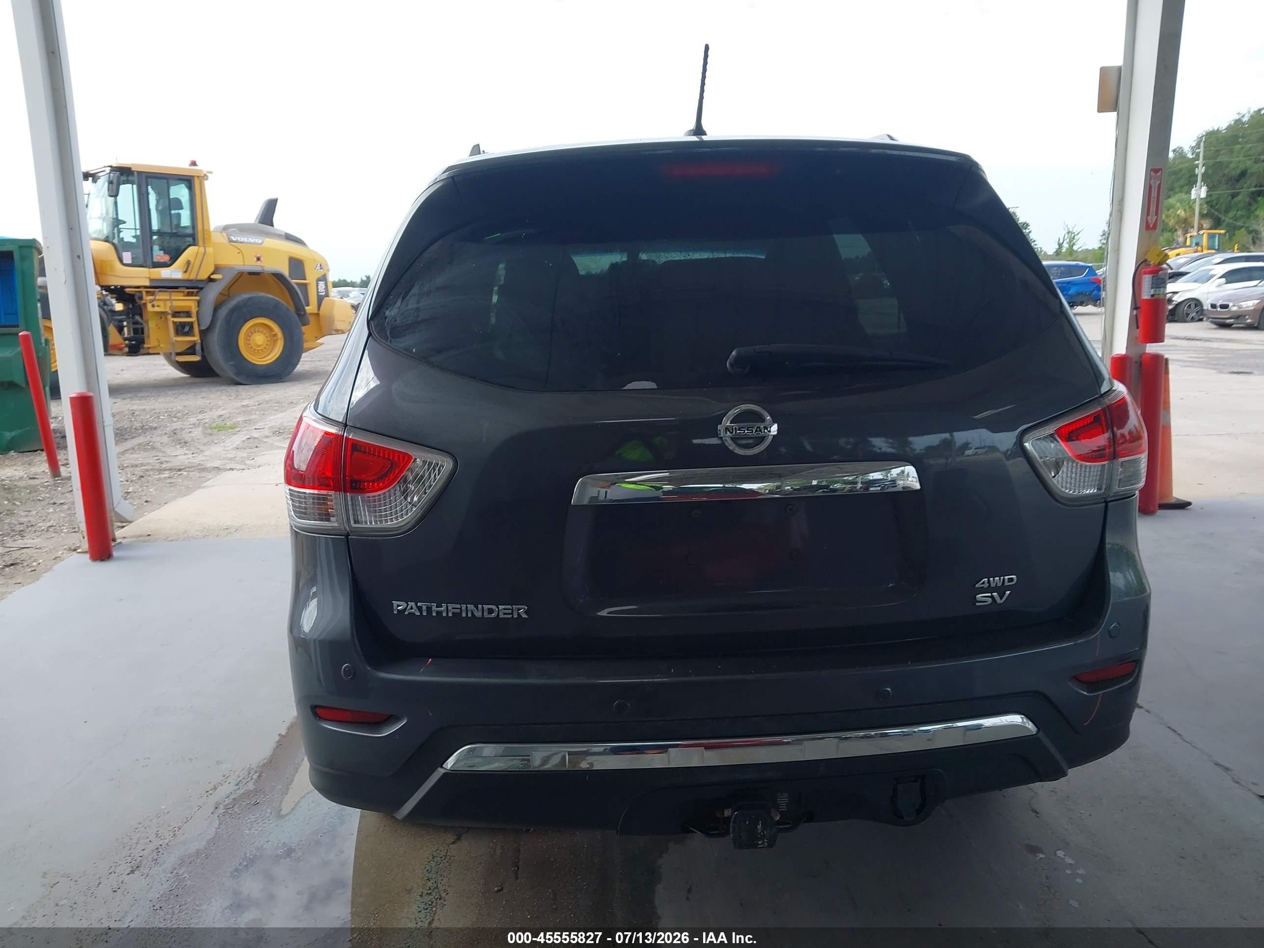 2014 Nissan Pathfinder Sv Gray vin: 5N1AR2MM3EC711308