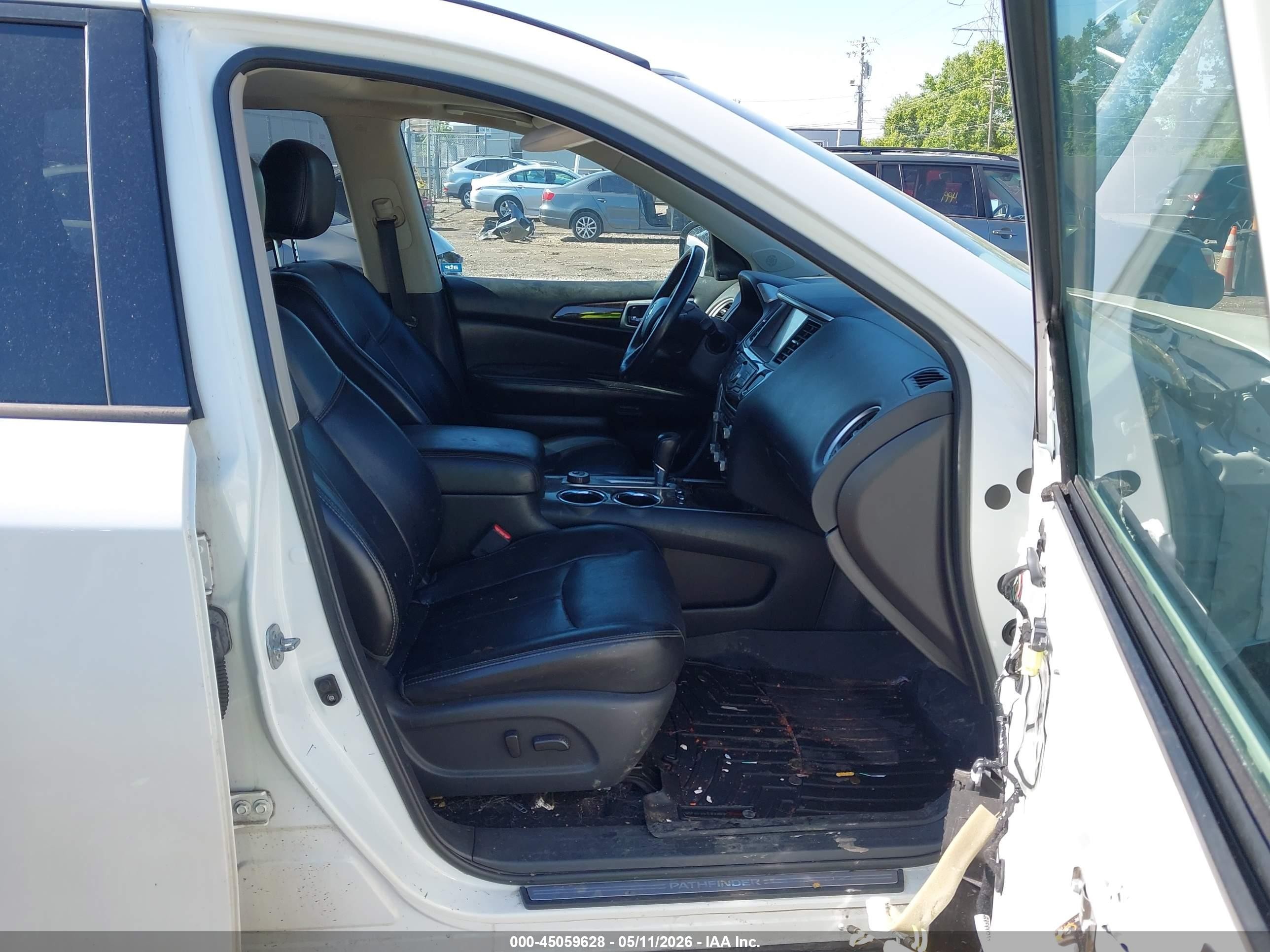 2015 Nissan Pathfinder Platinum White vin: 5N1AR2MM3FC602218