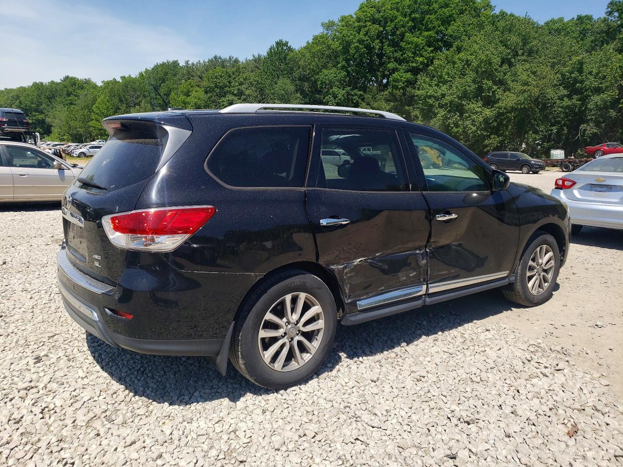 2015 Nissan Pathfinder Sl Black vin: 5N1AR2MM3FC603224